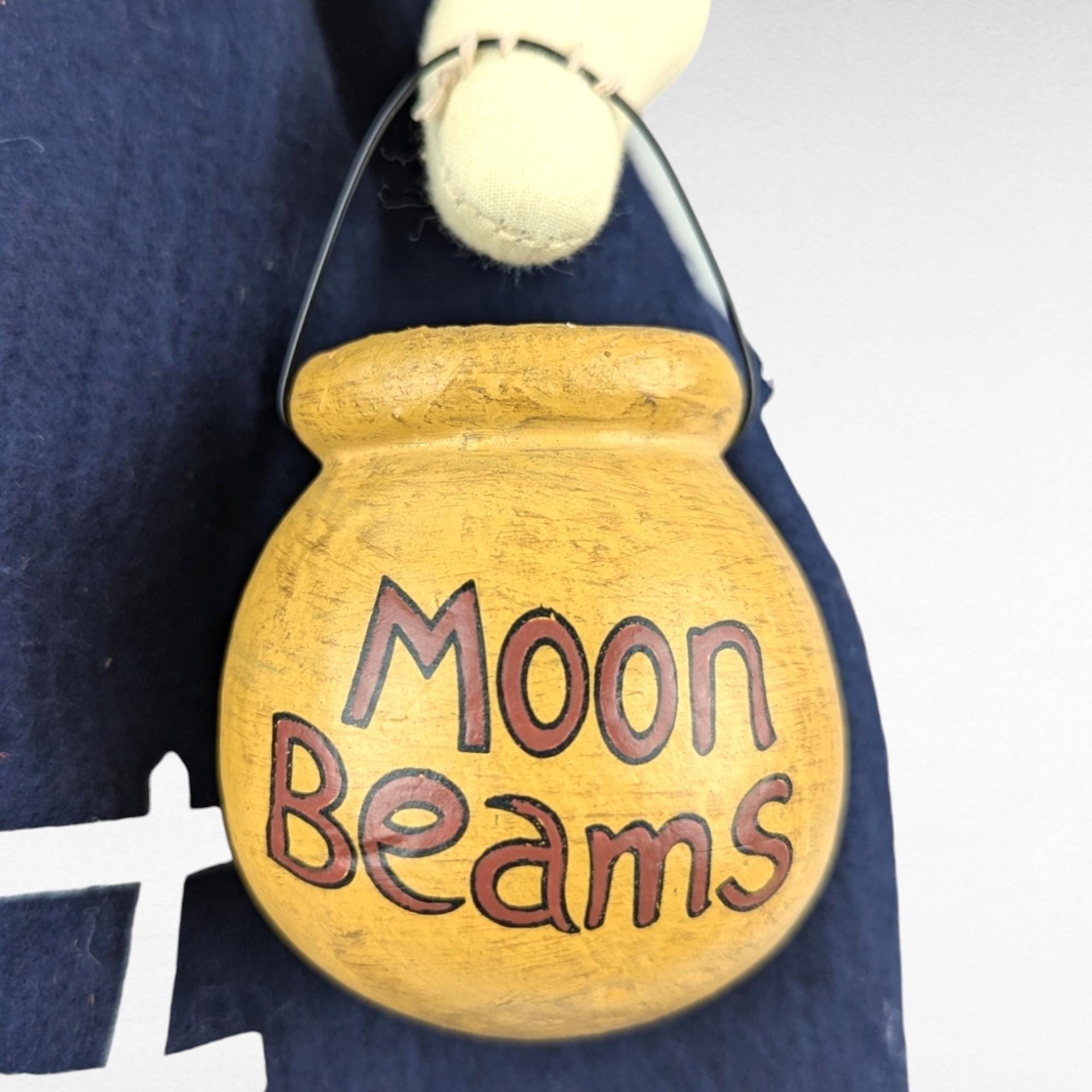 Vintage Tender Heart Treasures Miss Moon Beam Doll, 21 Inch Paper Mache Face Doll, Collectible Moonbeam Doll, Gift for Doll Collectors