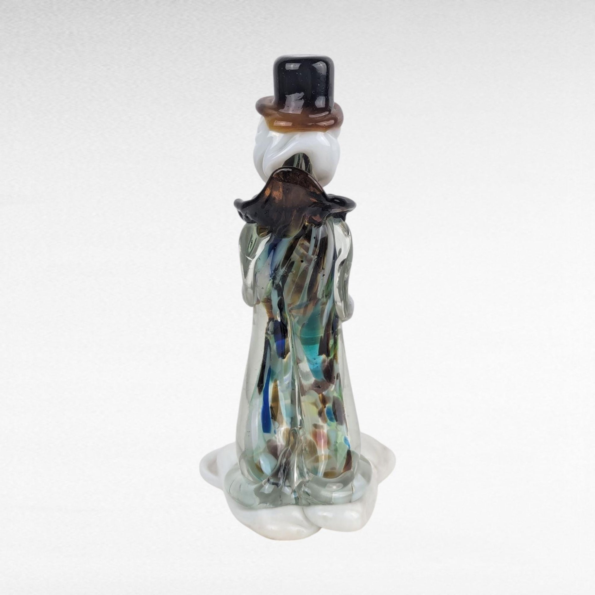 Vintage Art Glass Clown, Handblown Glass Clown, Collectible Glass Figurine, Clown Decor, Art Glass Sculpture, Whimsical Clown, Glass Art
