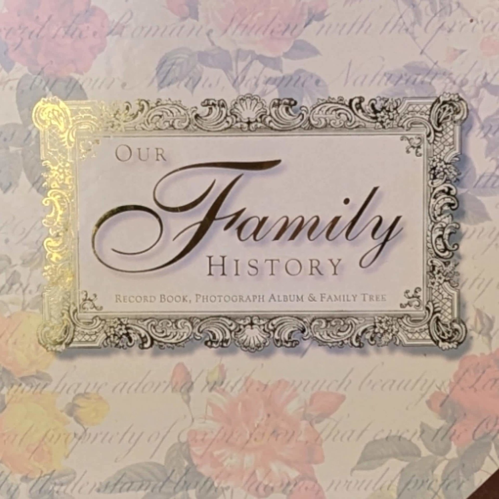 Vintage 1998 Our Family History Book - Photo Album & Genealogy Record - Gift for Family, Keepsake