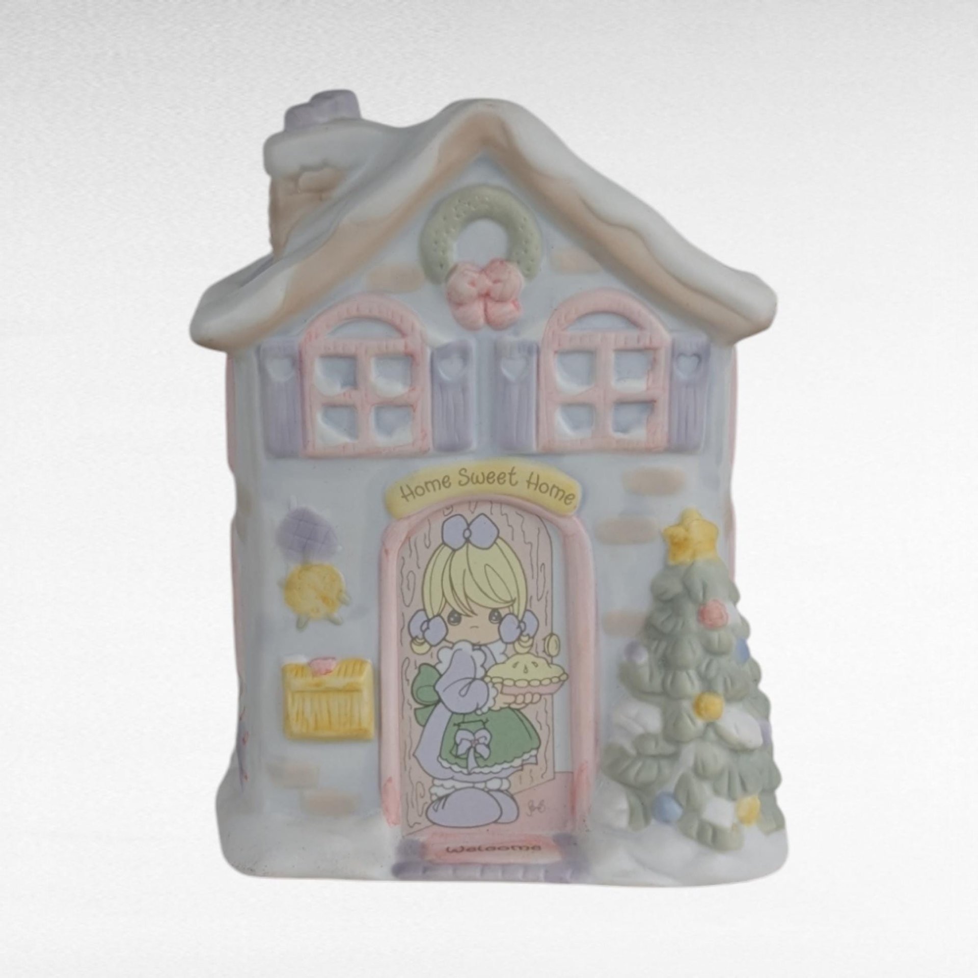 Vintage Precious Moments Figurine Lot, Noah's Ark Bank, Music Box, Girl Figurines, Home Decor, Collectibles, Gift for Collector