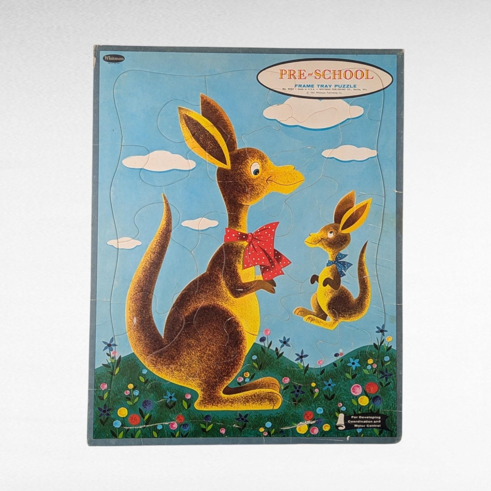 Vintage Preschool Tray Puzzles, 1960s Whitman Circus, Elephant, Kangaroo Puzzles, Jaymar Zorro Puzzle, Kids Room Decor, Nostalgic Toys