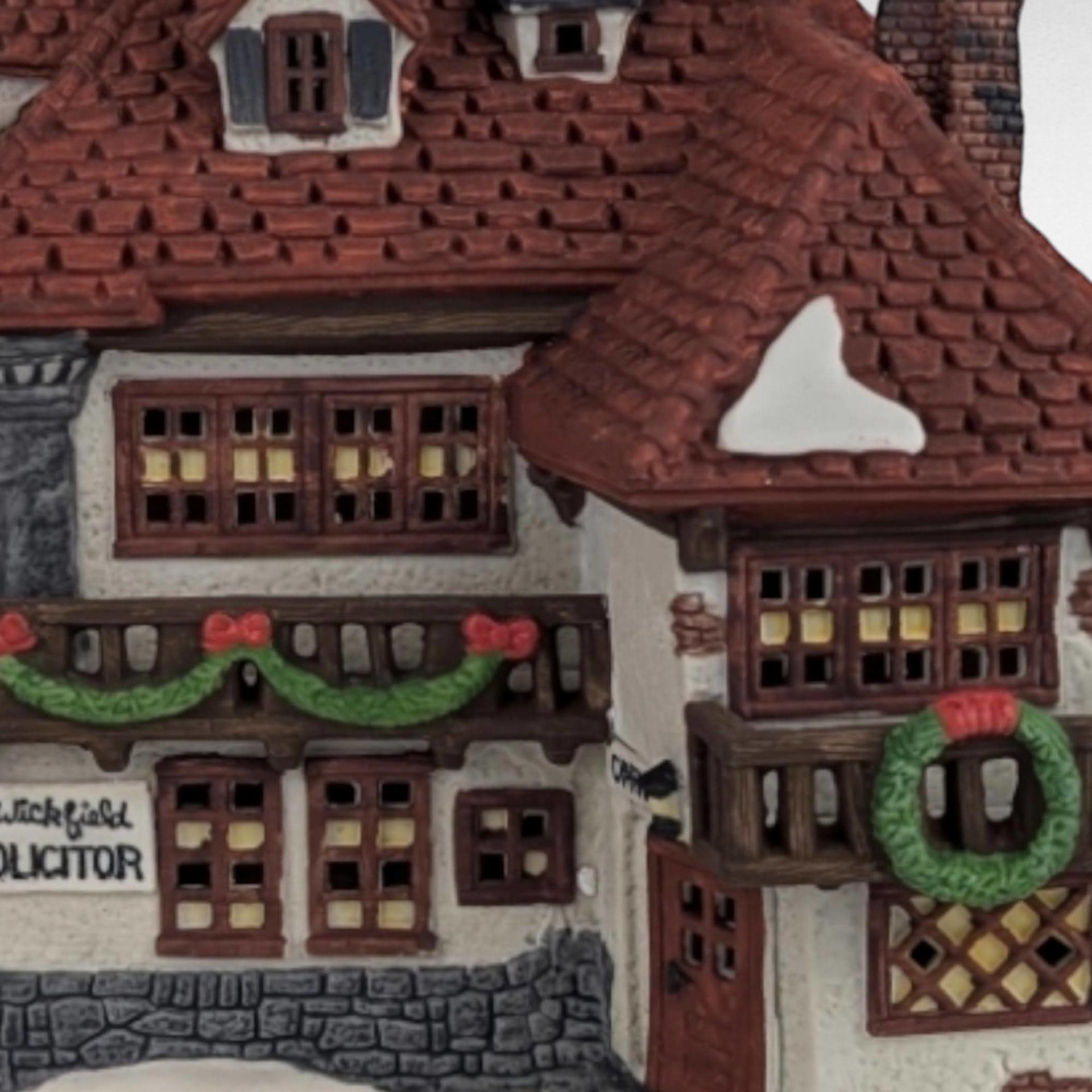1989 Dept 56 Dickens Village Mr. Wickfield Solicitor Building, David Copperfield, Vintage Christmas Decor, Gift for Collector