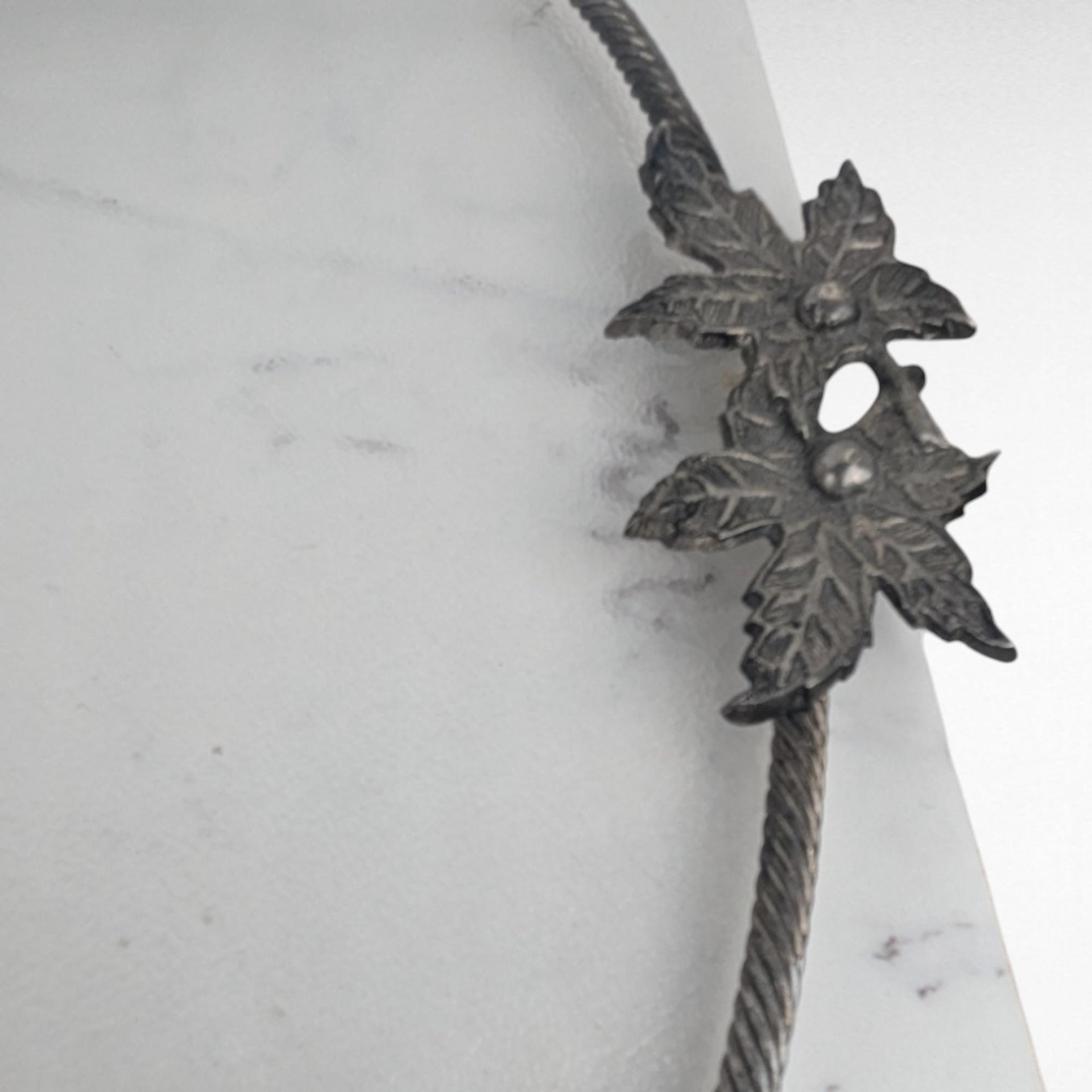 Vintage Pewter Serving Tray with Bumpy Plexiglass Center, 15x9 Inch Decorative Tray, Unique Serving Platter, Gift for Hostess