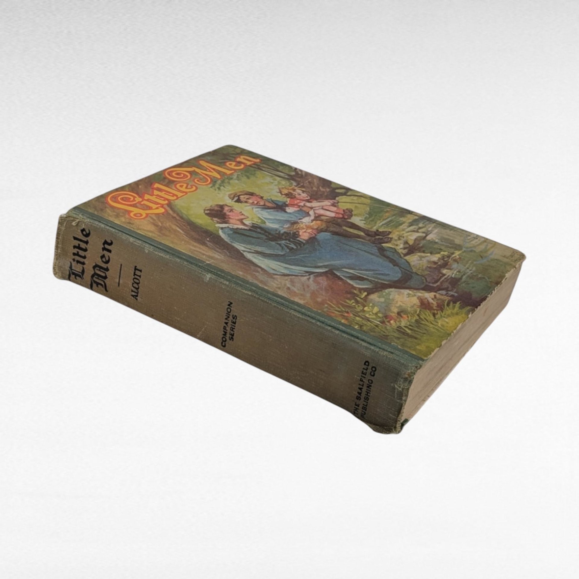 1928 Little Men by Louisa May Alcott, Saalfield Publishing, Vintage Children's Literature, Collectible Book, Gift for Reader