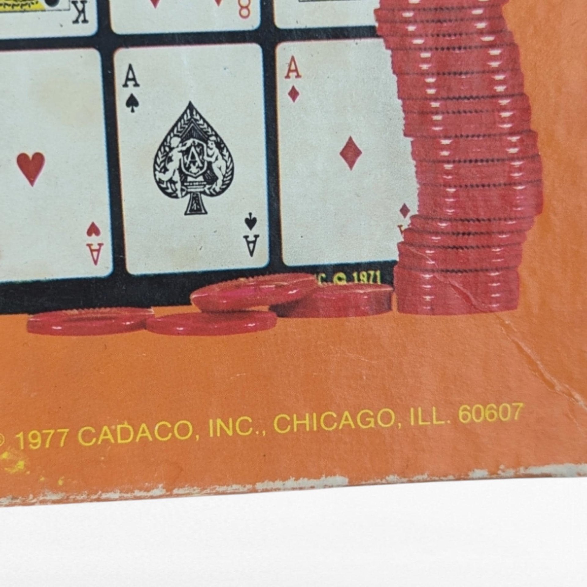1977 Vintage Cadaco Poker-Keeno Game, Complete Set with Cards and Chips, Collectible Card Game, Gift for Game Collectors, Family Fun
