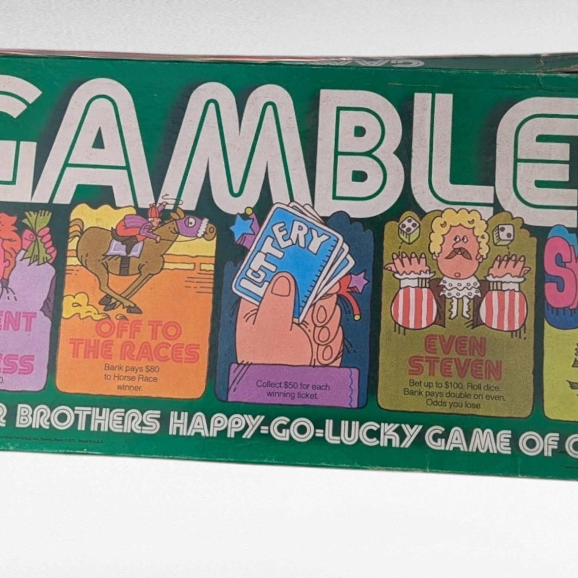 1977 Vintage Parker Brothers Gambler Board Game, Complete Set, Collectible Board Game, Gift for Game Collectors, Family Fun