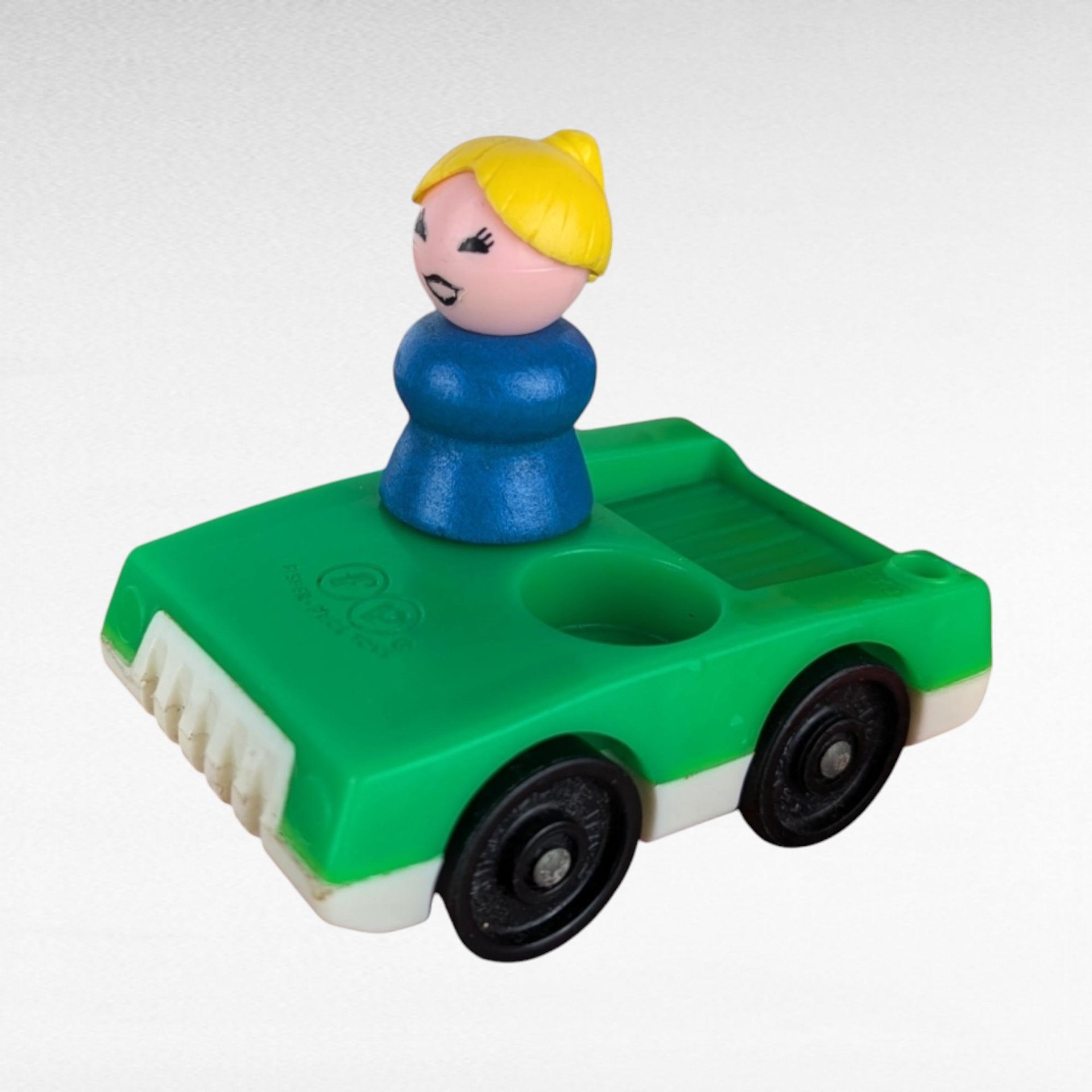 Vintage 1972 Fisher Price Play Family Airport Toy Playset with Car and Figure, Collectible Toy for Kids, Retro Toy Gift