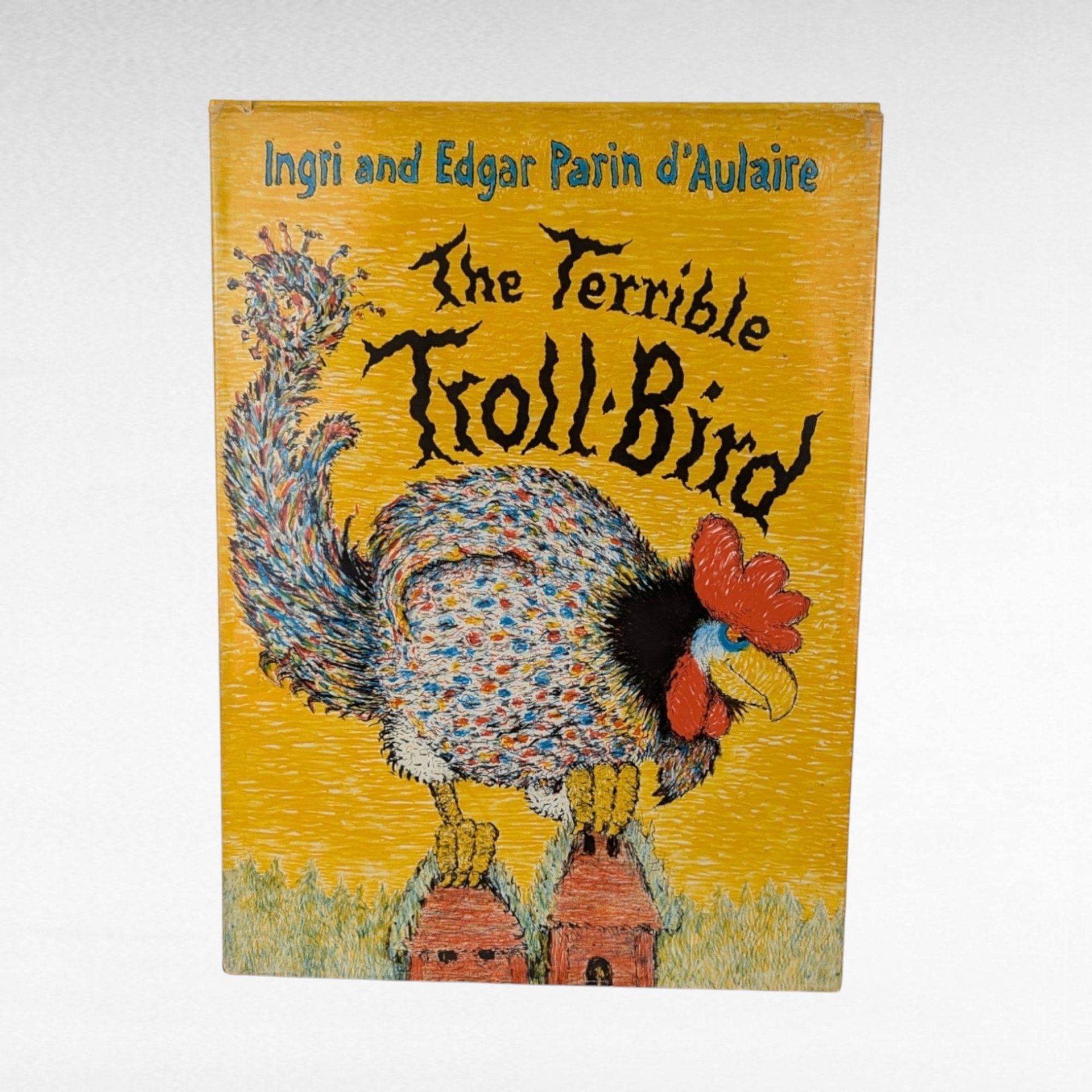 1976 The Terrible Troll Bird by Ingri and Edgar Parin d'Aulaire, Children's Book, Gift for Kids, Fantasy Story, Scandinavian Folklore