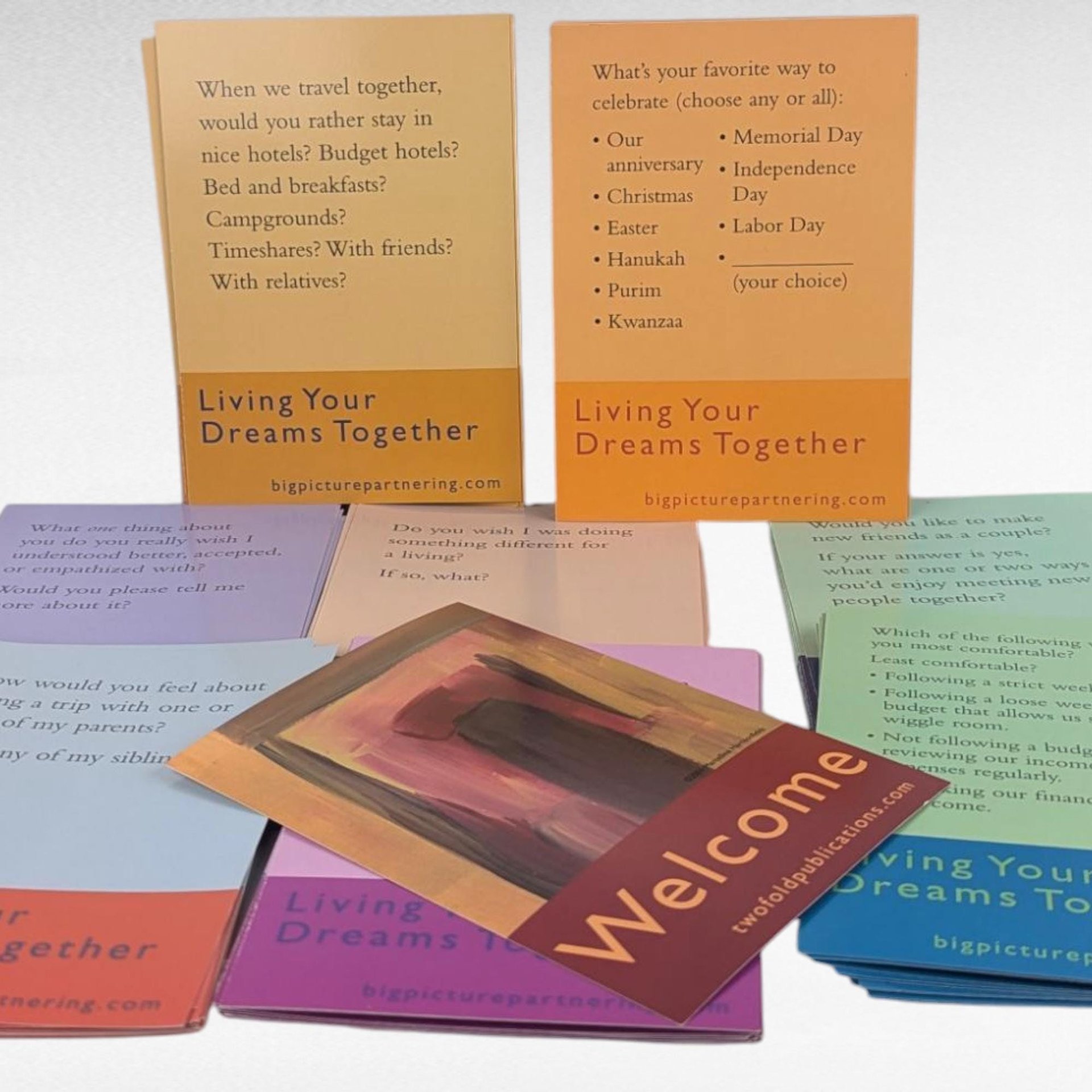 Living Your Dreams Together Conversation Cards - Couples Communication, Relationship Building, Date Night Activity