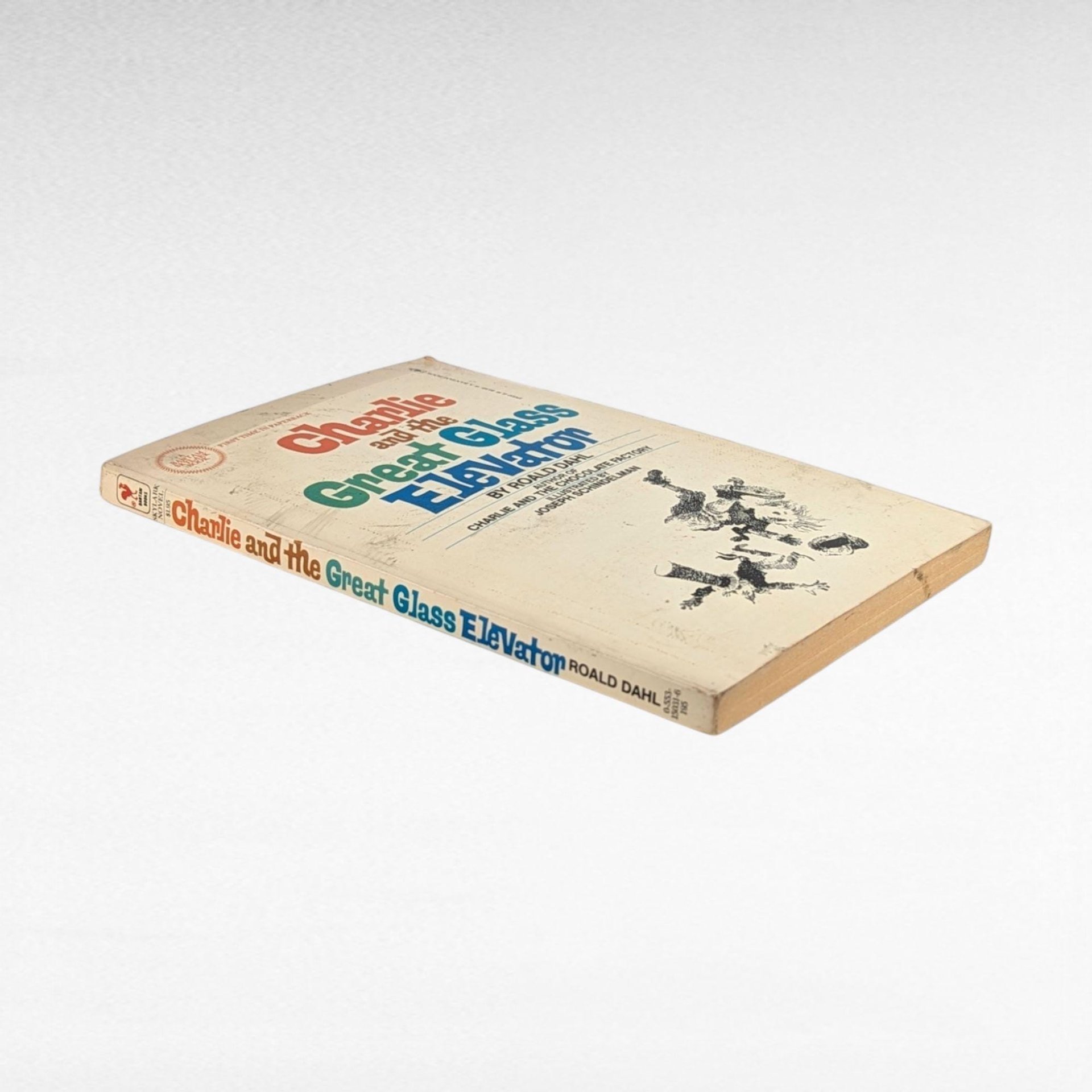 1972 Charlie and the Great Glass Elevator, Roald Dahl, Vintage Softcover, Illustrated by Joseph Schindelman, Children's Literature