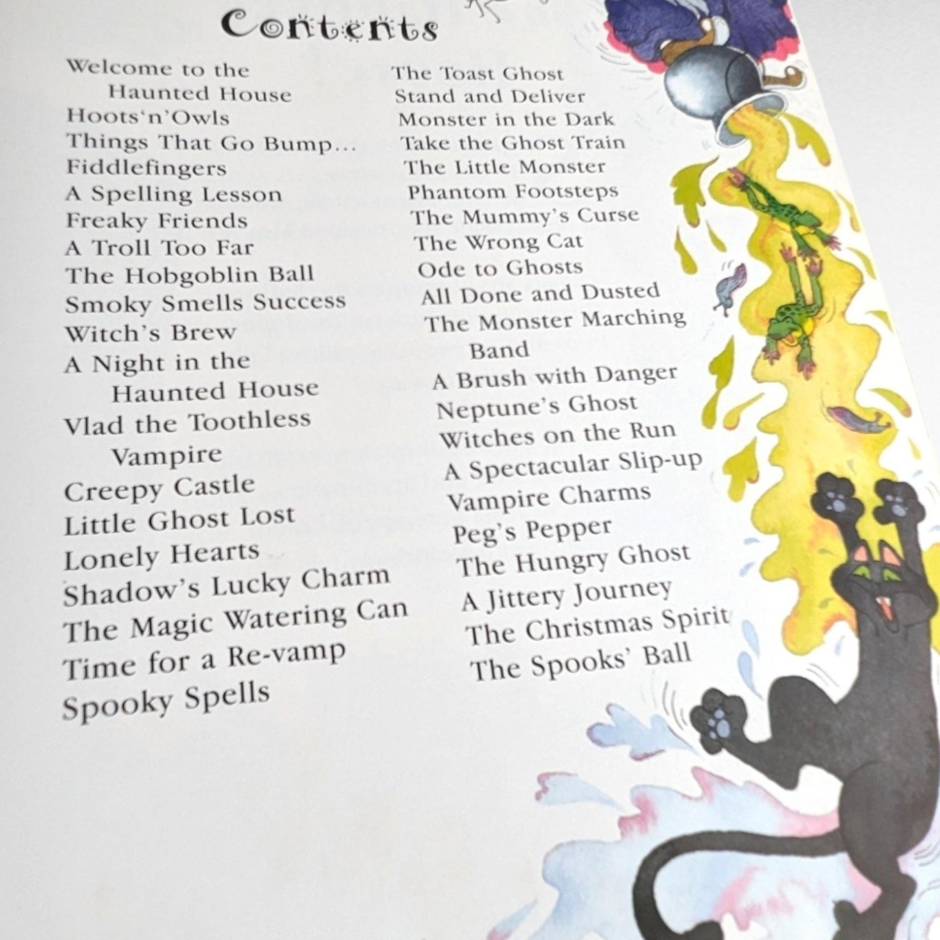 2001 Classic Spooky Stories Book, Hardcover, Children's Halloween Book, Vintage Kids' Book, Ghost Stories, Creepy Rhymes, Gift for Kids