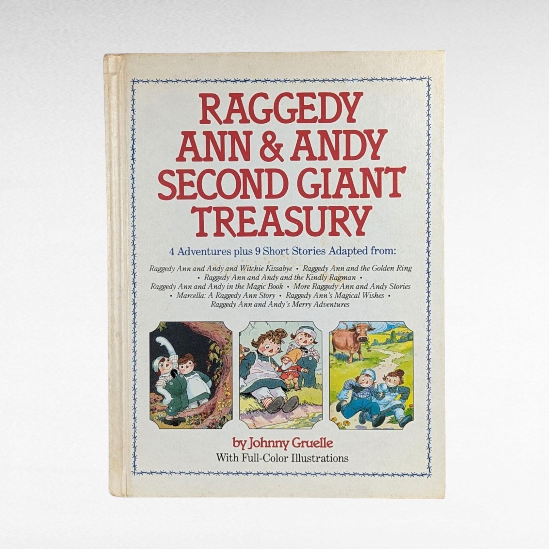 Vintage Raggedy Ann and Andy Book Lot, 1980s Giant Treasury & Second Giant Treasury, Classic Children's Literature