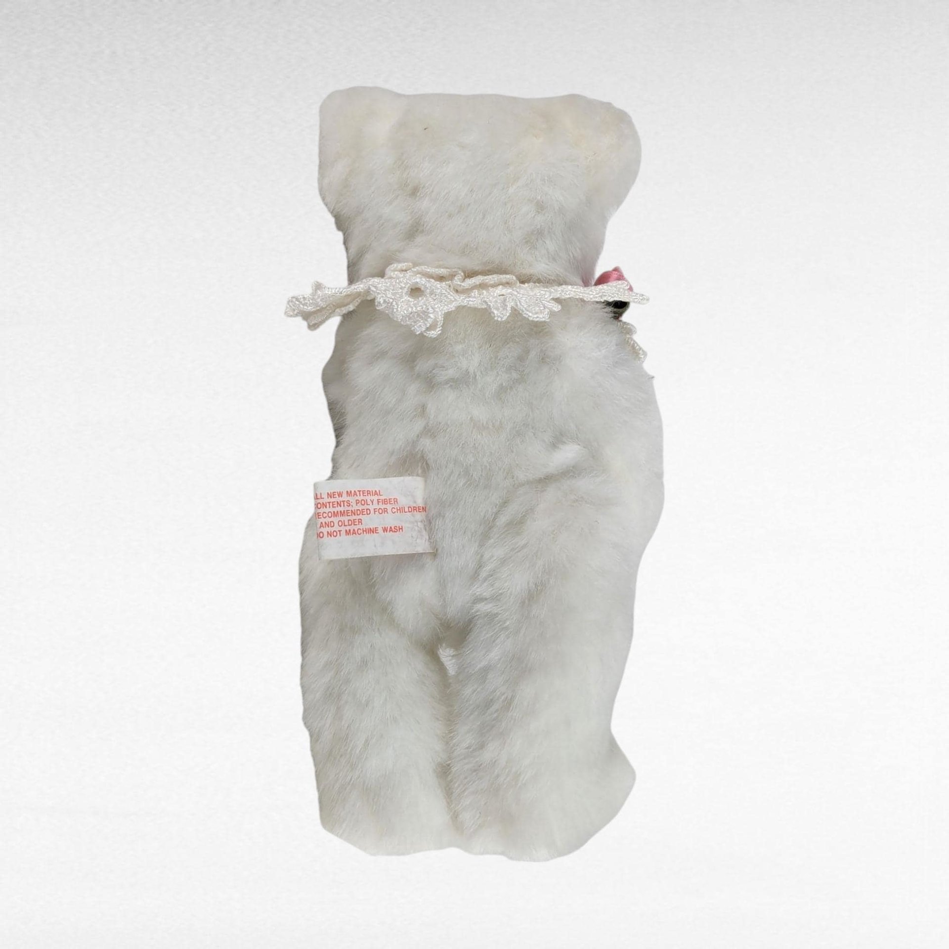 Vintage White Teddy Bears, Joan Chesney Jointed Bear, Berkeley Designs Floral Bear, Collectible Plush Toys, Gift for Collector