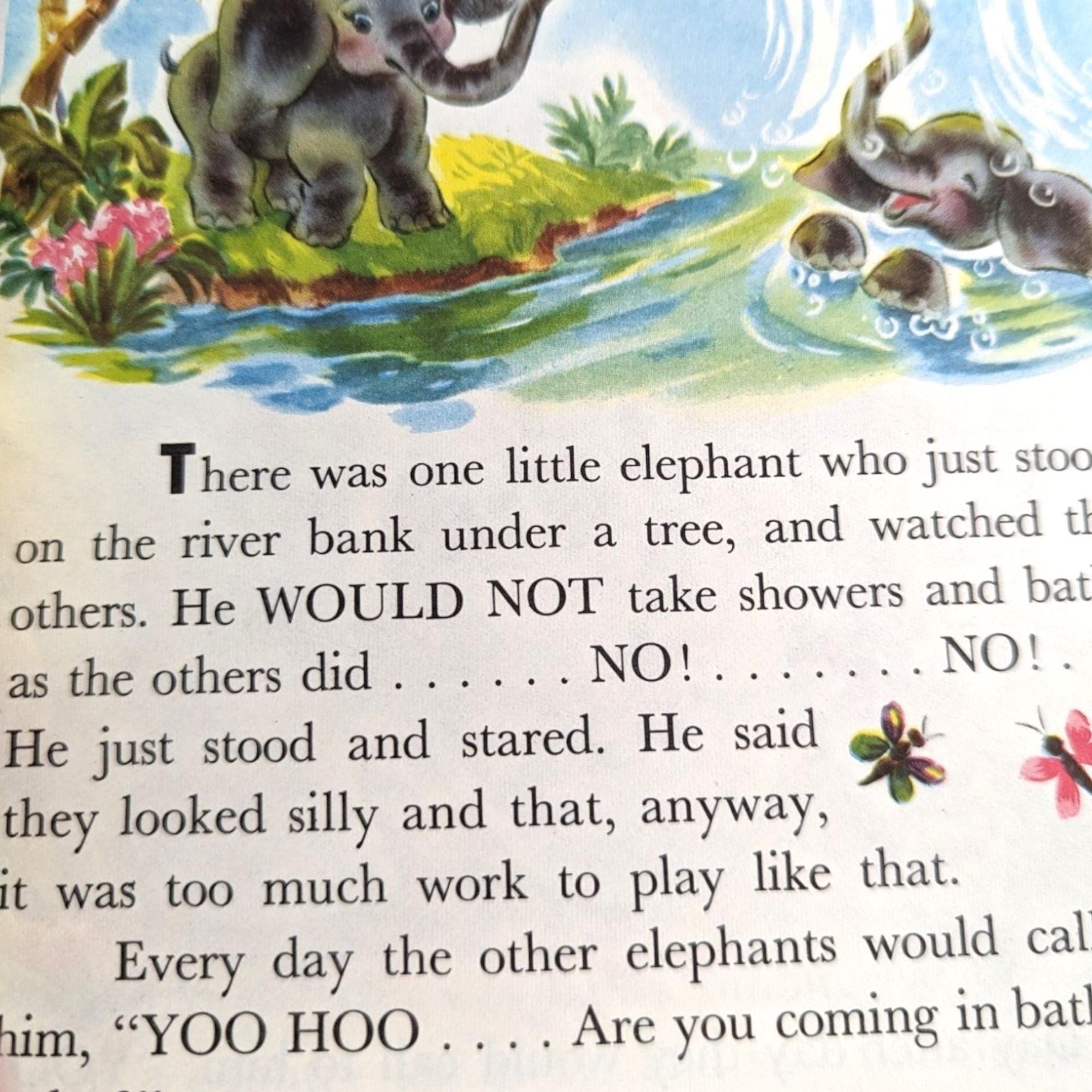 Vintage Children's Book Lot, Littlest Elephant, Romper Room Safety, Mouse and the Elephant, Collectible Kids' Books, Gift for Young Readers
