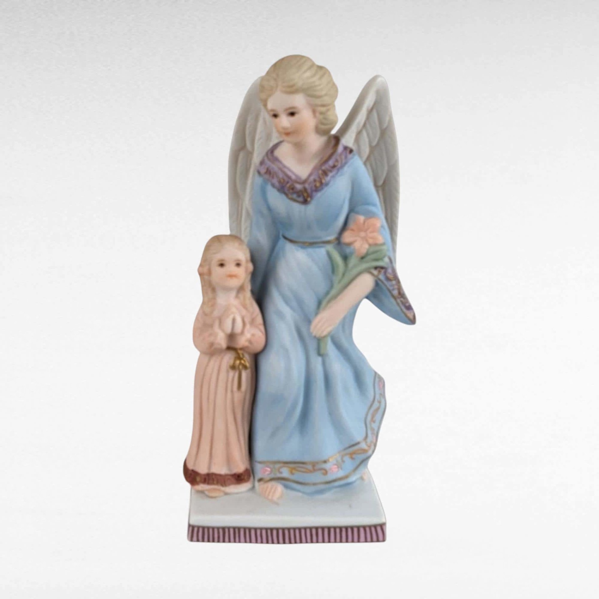 Vintage Ceramic Angel Figurine Lot, Homco, Lefton, Praying Candle Holders, Angel Collector Gift, Religious Decor