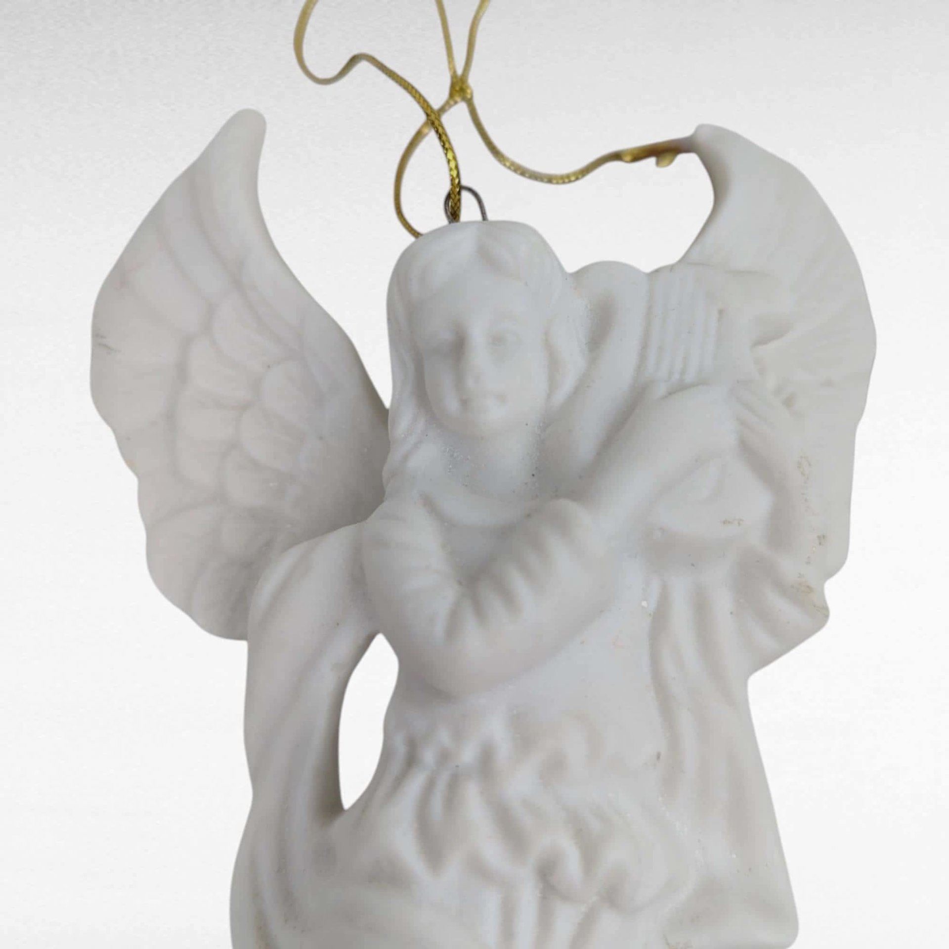 Vintage Angel Christmas Lot, Porcelain Cherub Figurine, Angel Ornament, Midwest Angels, Holiday Decor, Angel Collector Gift