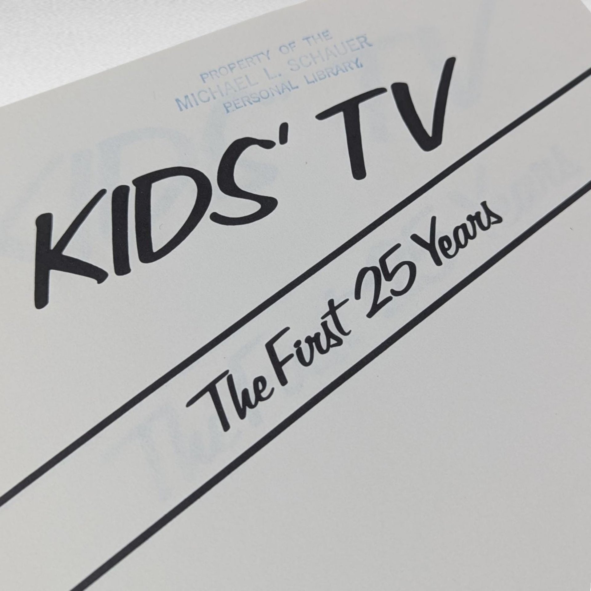 1983 Kids' TV: The First 25 Years, Vintage TV History Book, Classic Cartoon Character Guide, Gift for TV Enthusiasts and Nostalgia Lovers