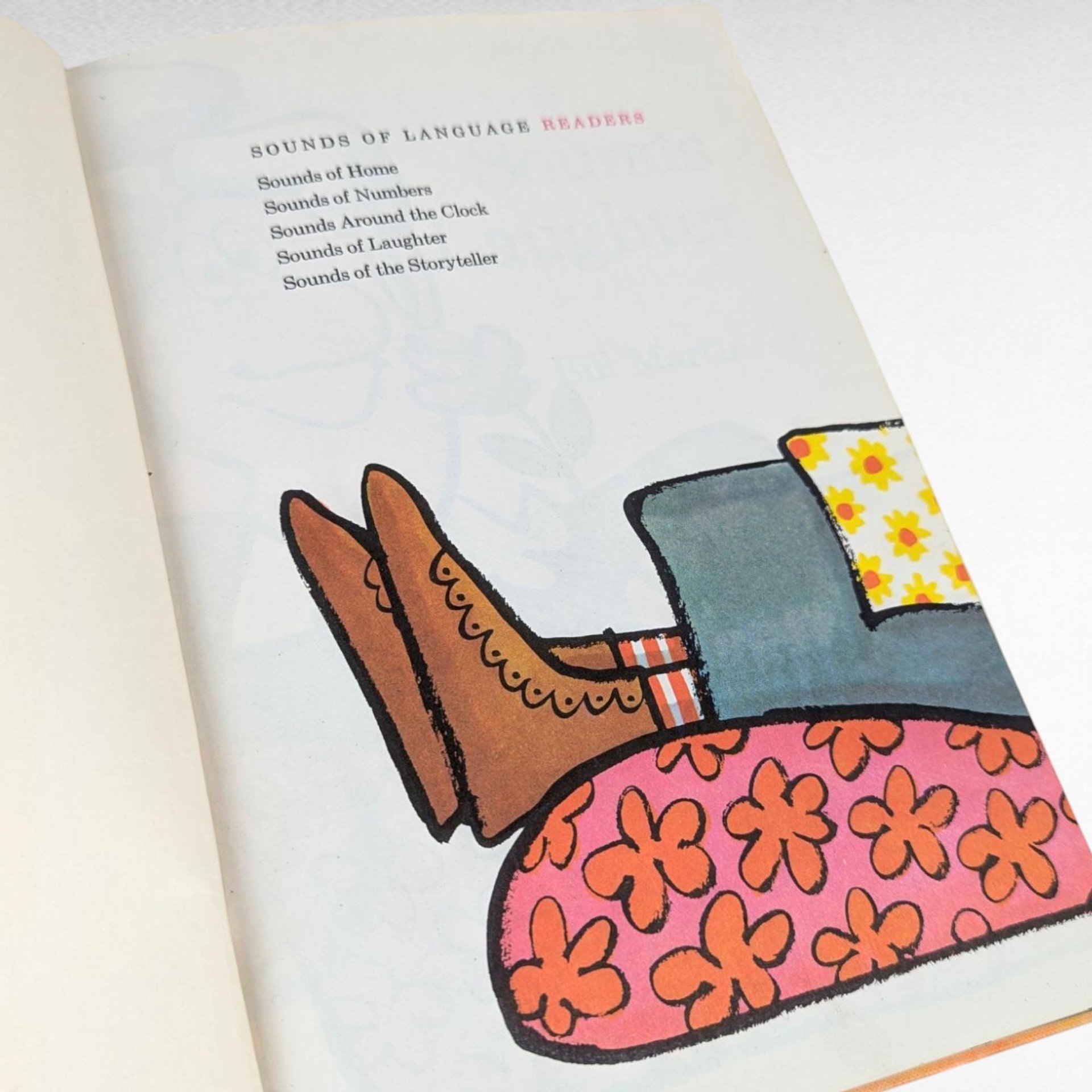 1966 Sounds of Laughter by Bill Martin Jr., Vintage Children's Book,