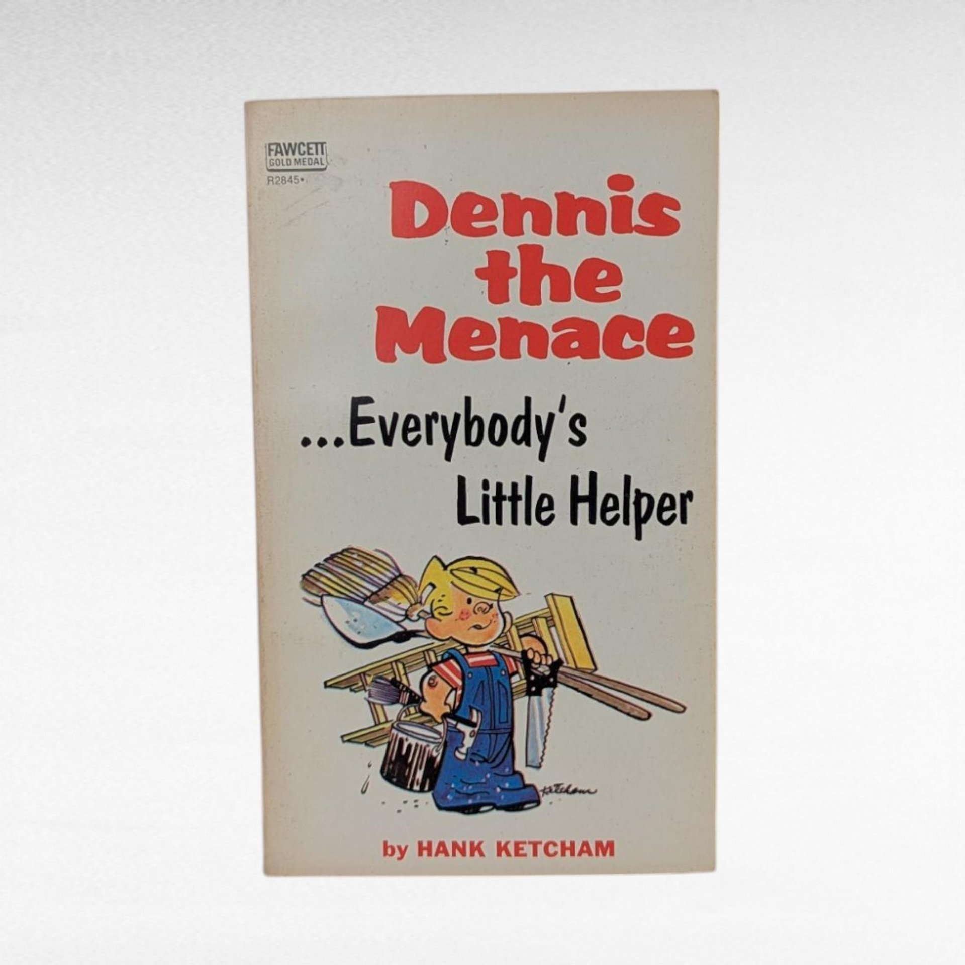 Vintage Dennis the Menace Books, Set of 6 Softcovers, Hank Ketcham, 1960s-70s Comics, Gift for Collector, Retro Nostalgia