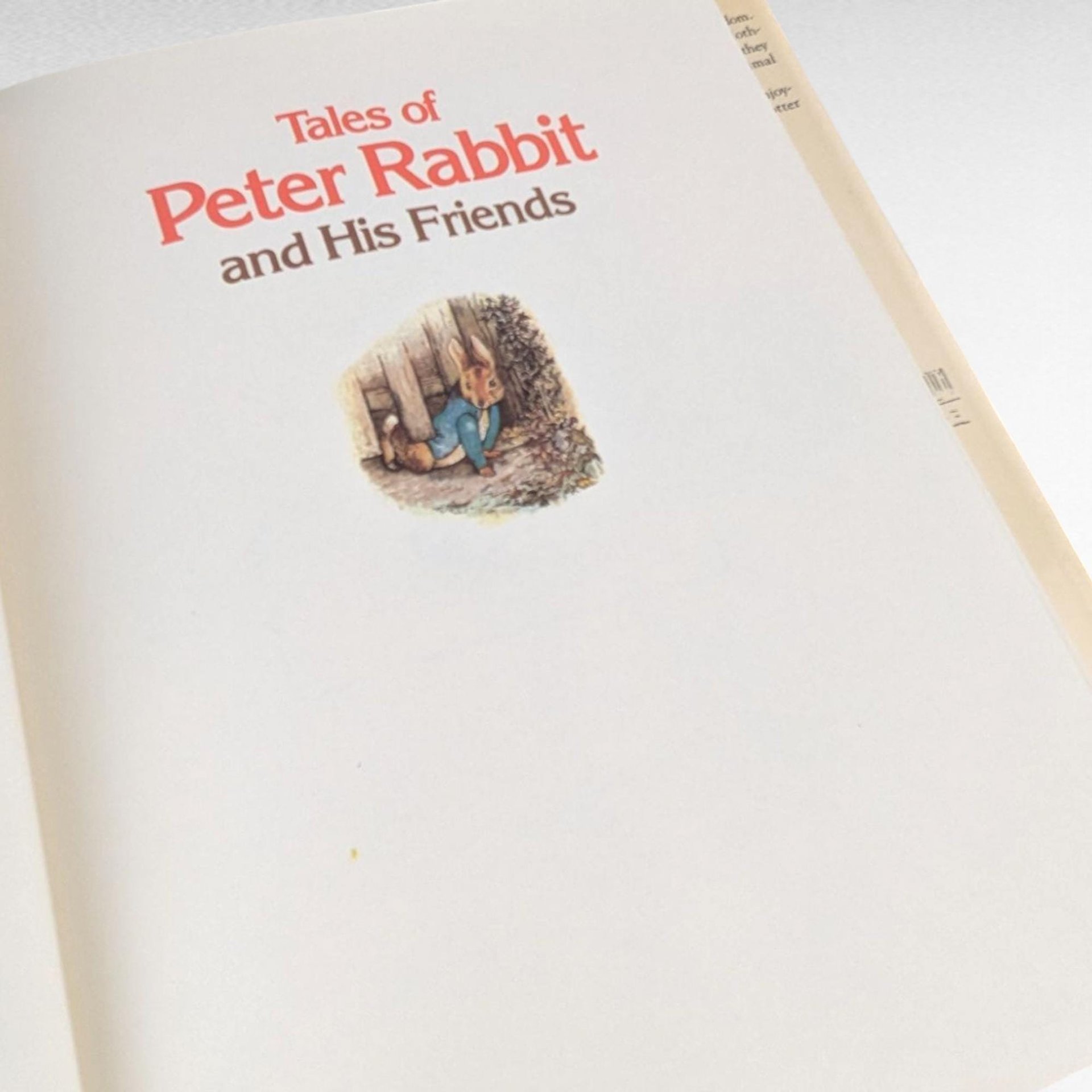 1984 Tales of Peter Rabbit and His Friends, Beatrix Potter Hardcover, Children's Literature, Classic Storybook, Gift for Kids