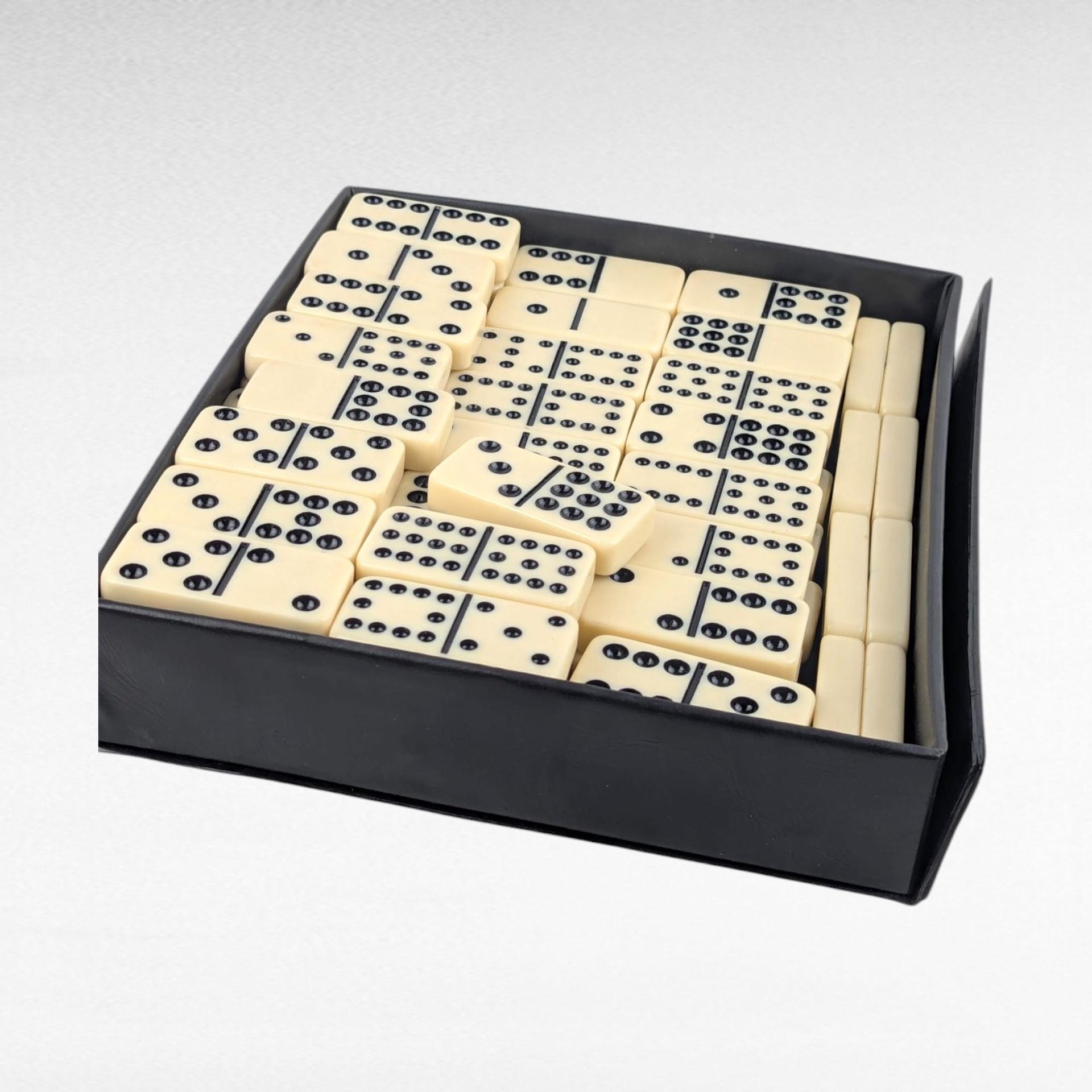 Vintage Pressman Dominoes Double 12 Set, 91 Pieces, Domino Game, Family Game Night, Gift for Board Game Lovers, Retro Game