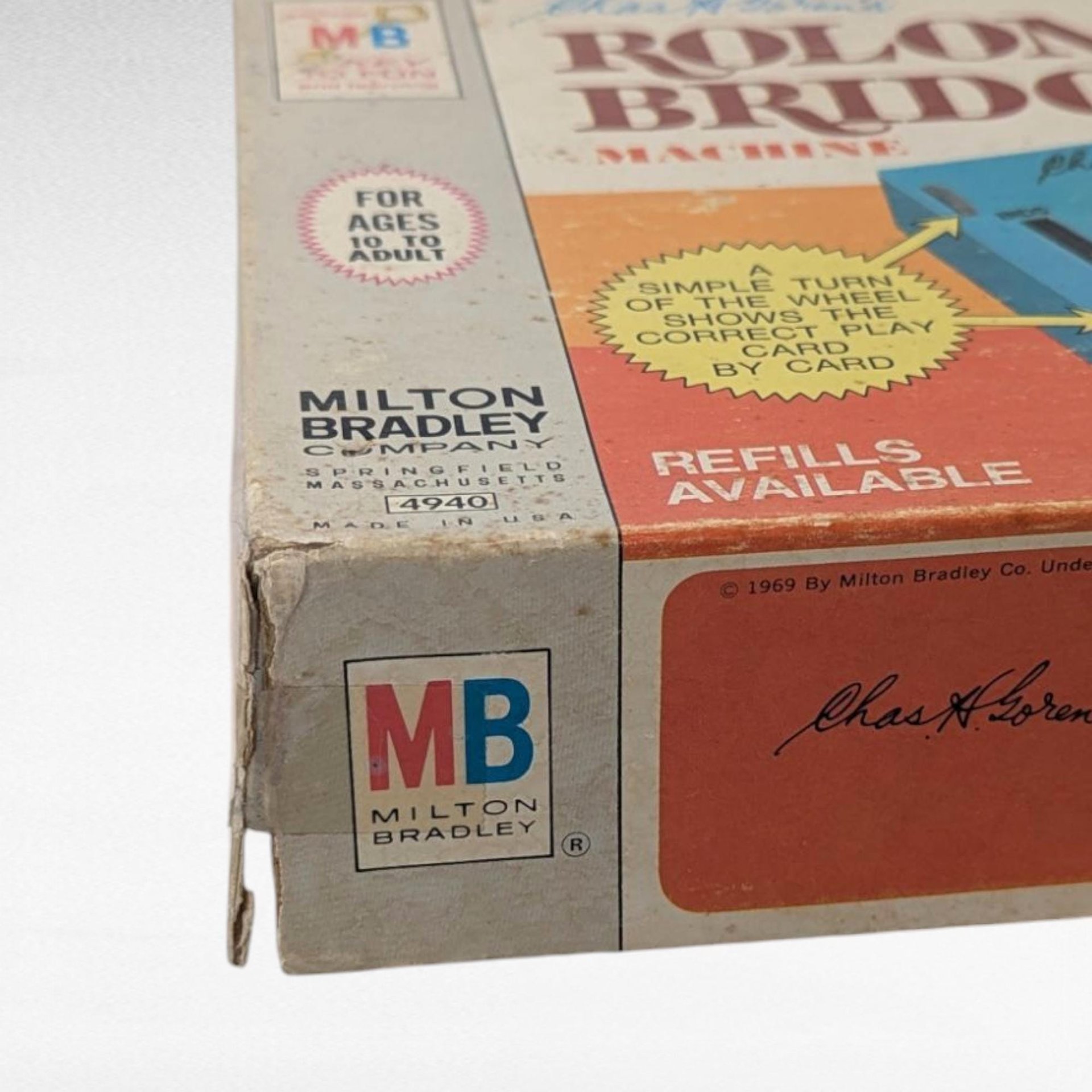 Vintage 1960s MB Chas Goren's Rolomatic Bridge Machine, Beginner Bridge Learning Tool, Classic Board Game, Gift for Bridge Enthusiasts
