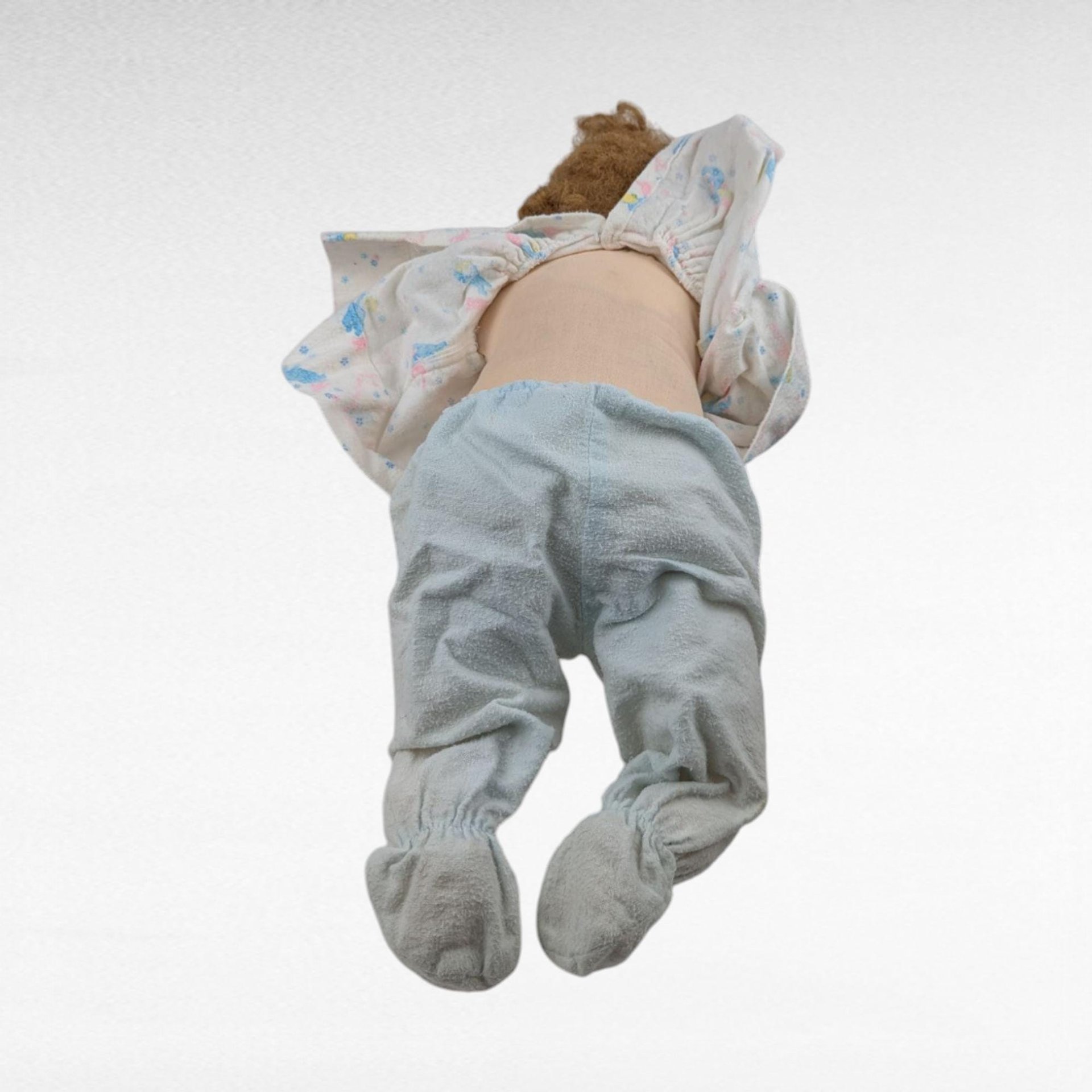 Vintage 1960s Soft Body Plastic Baby Doll, Cries When Moved, 19.5 Inch Retro Toy, Collectible Baby Doll, Gift for Doll Collectors