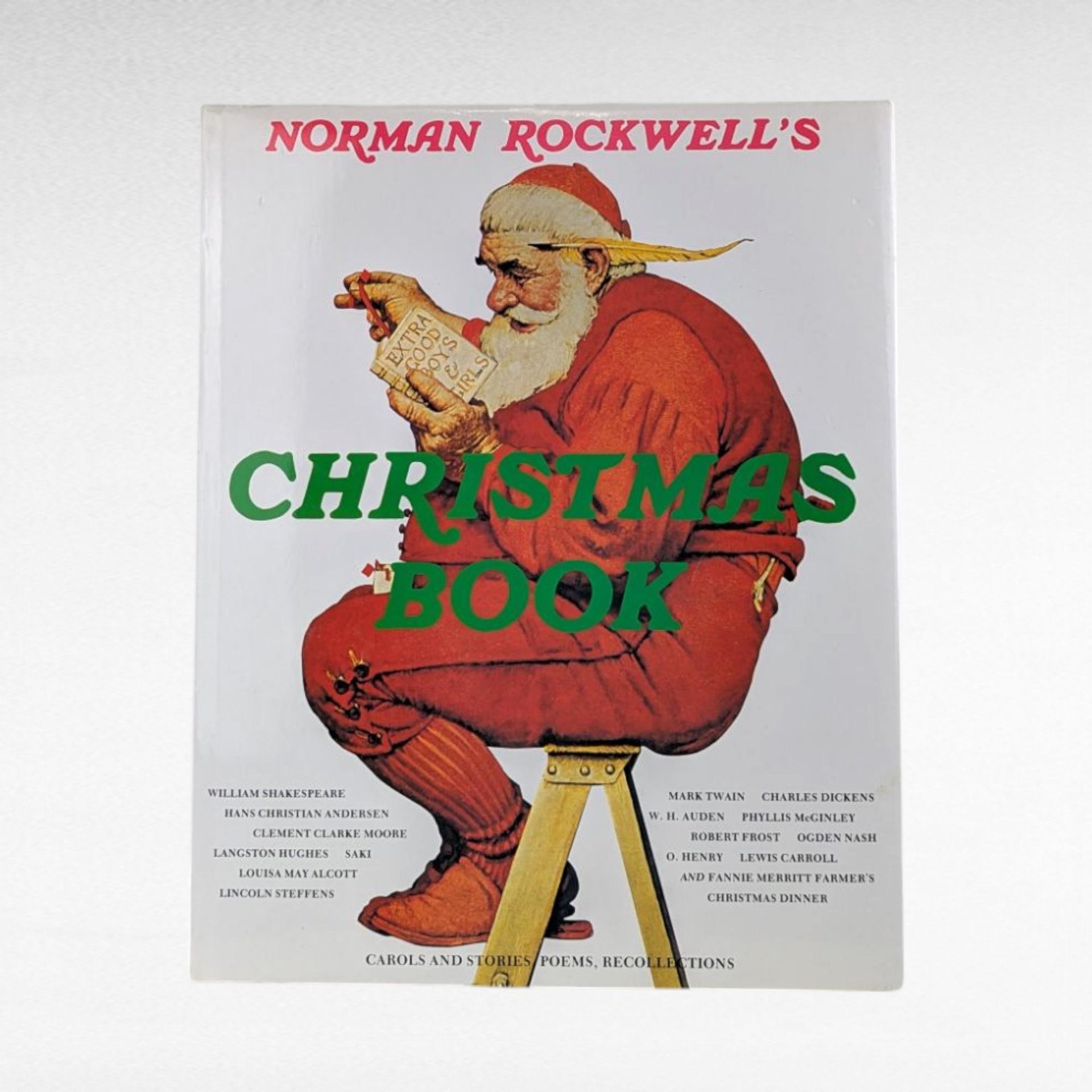 1993 Normal Rockwell's Christmas Book, Hardcover.
