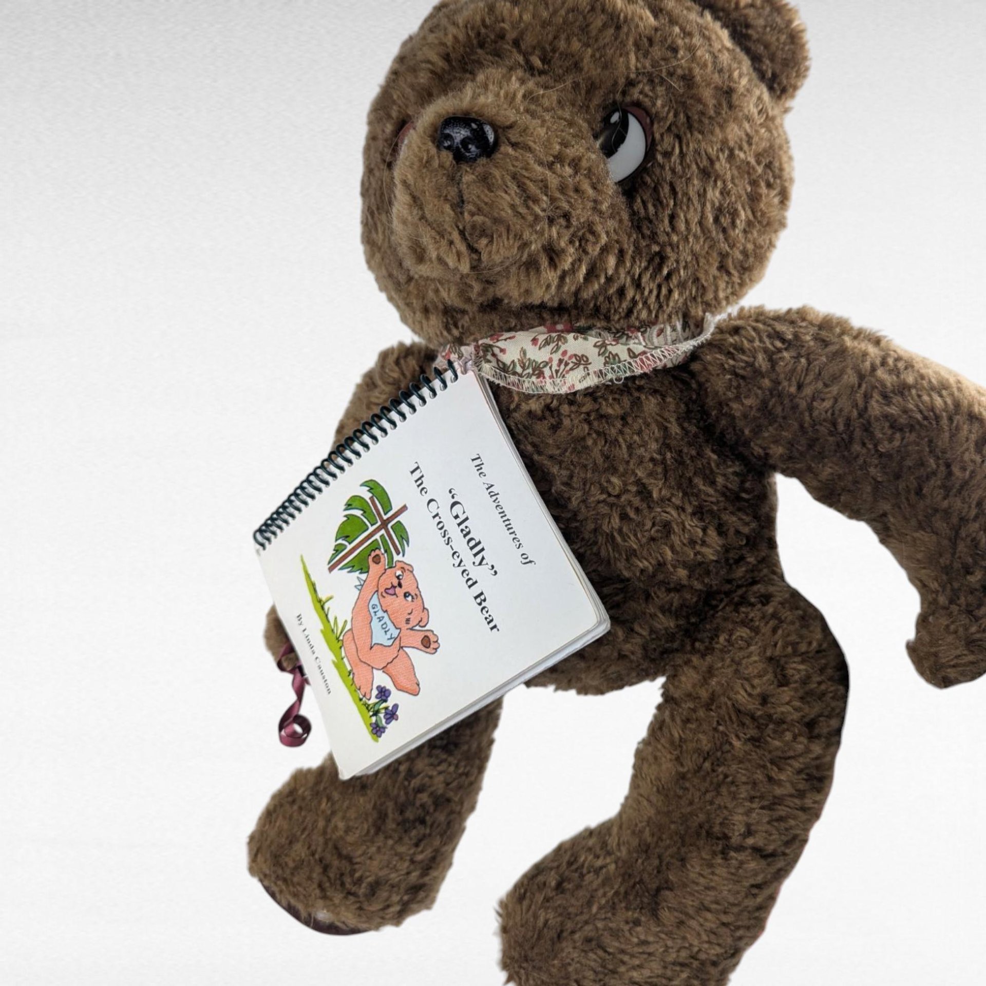 Vintage Gladly the Cross Eyed Bear Plush, 17" Height, Cross-Eyed Teddy, Collectible Stuffed Animal, Unique Gift