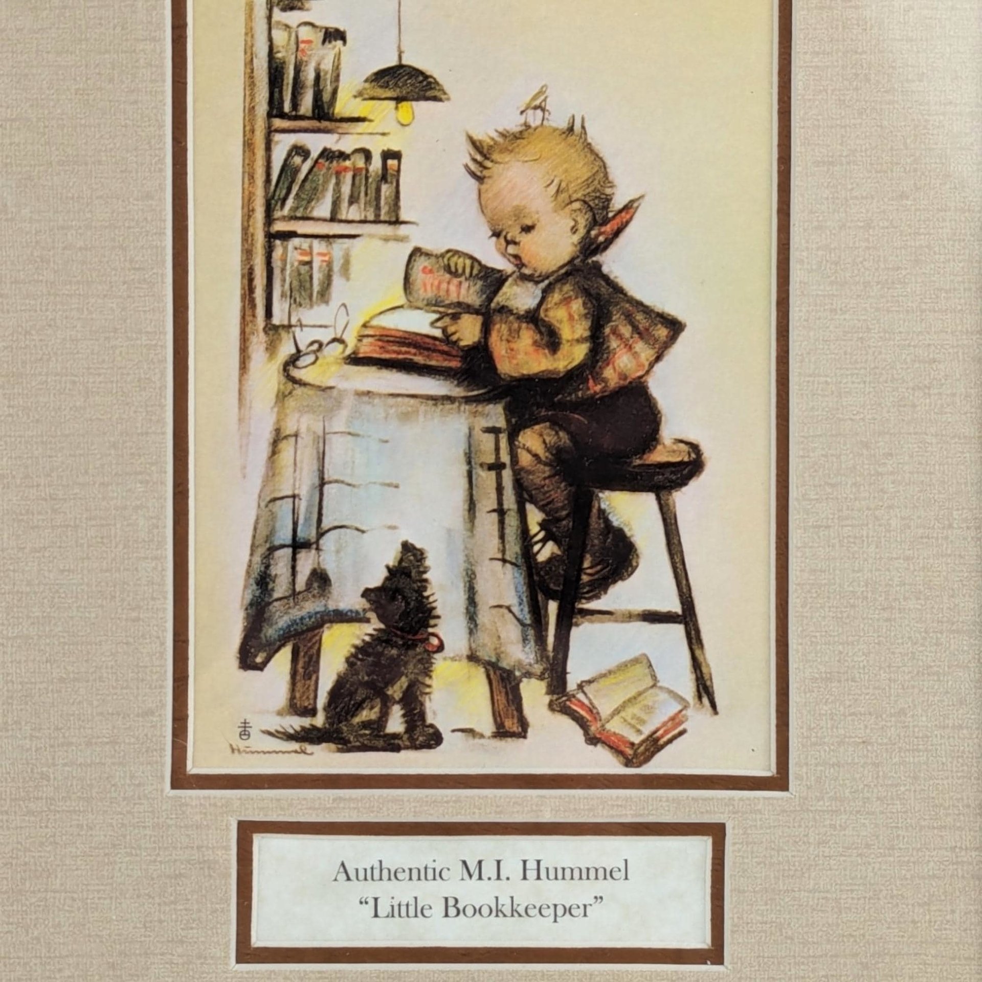 Vintage Hummel Prints Set, 1981 Framed Hummel Art, Honey Lovers, Mother's Helper, Little Bookkeeper, Collectible Hummel,
