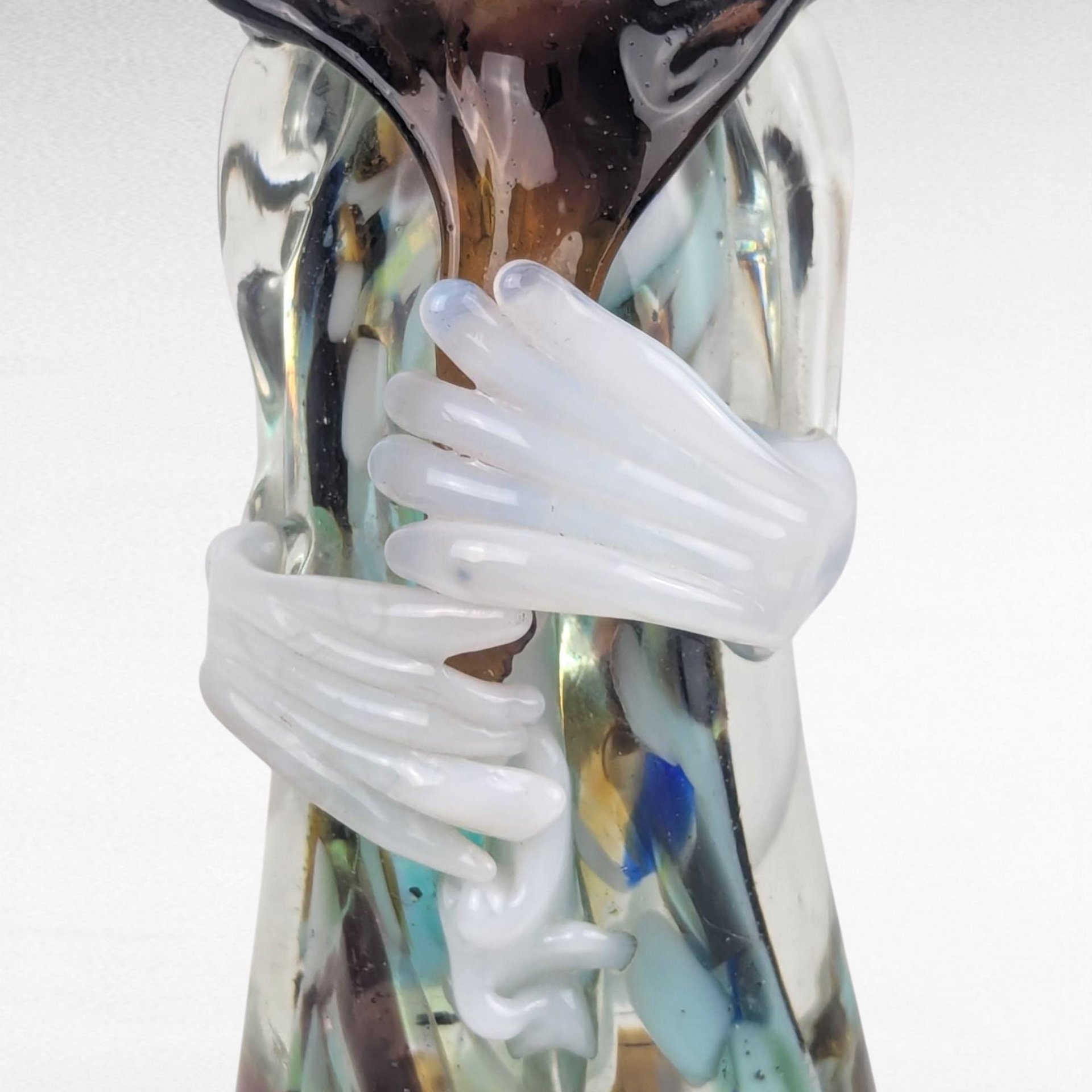 Vintage Art Glass Clown, Handblown Glass Clown, Collectible Glass Figurine, Clown Decor, Art Glass Sculpture, Whimsical Clown, Glass Art