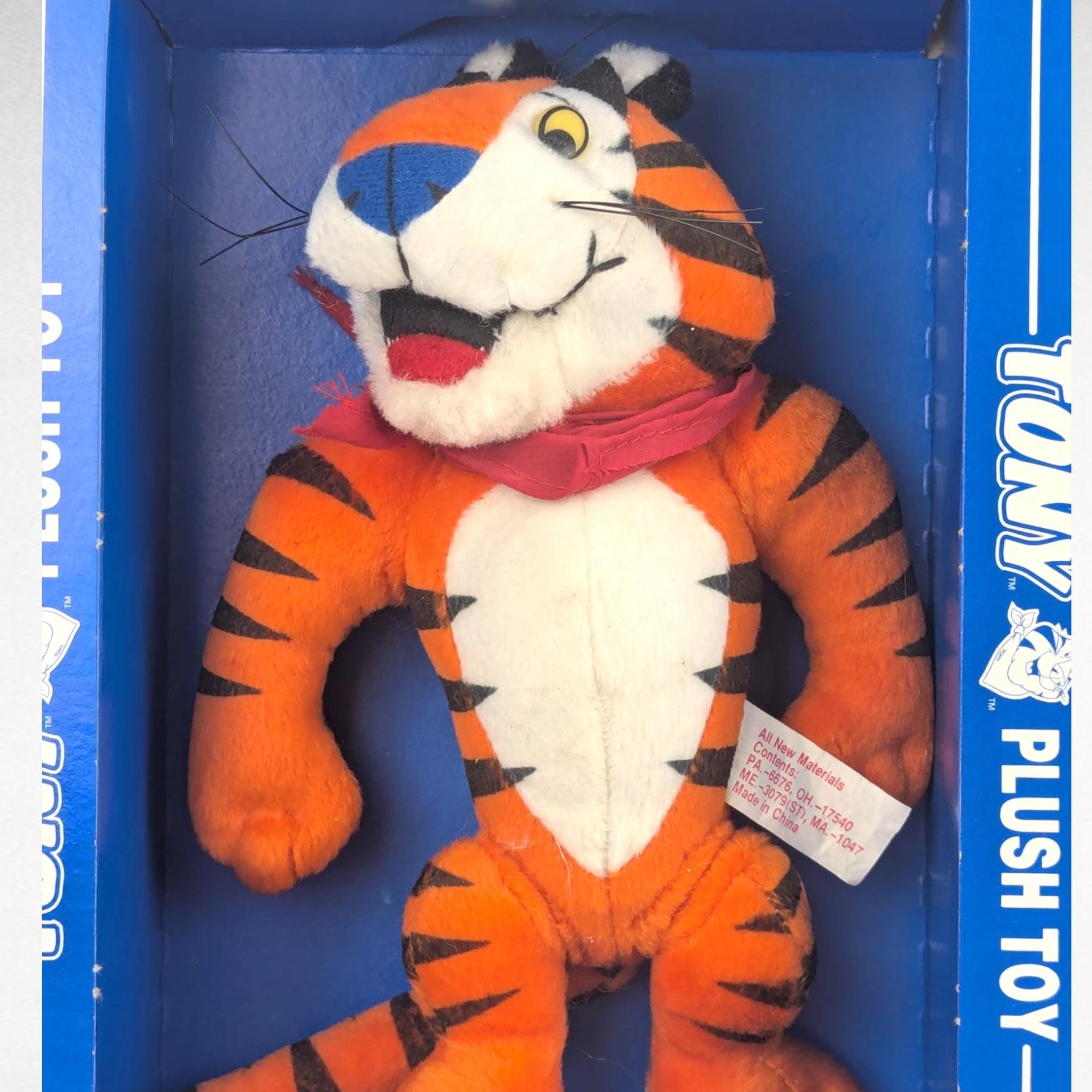 1997 Tony the Tiger Plush Toy, Frosted Flakes Mascot, Vintage Kellogg's Plush, Collectible Toy, Advertising Character