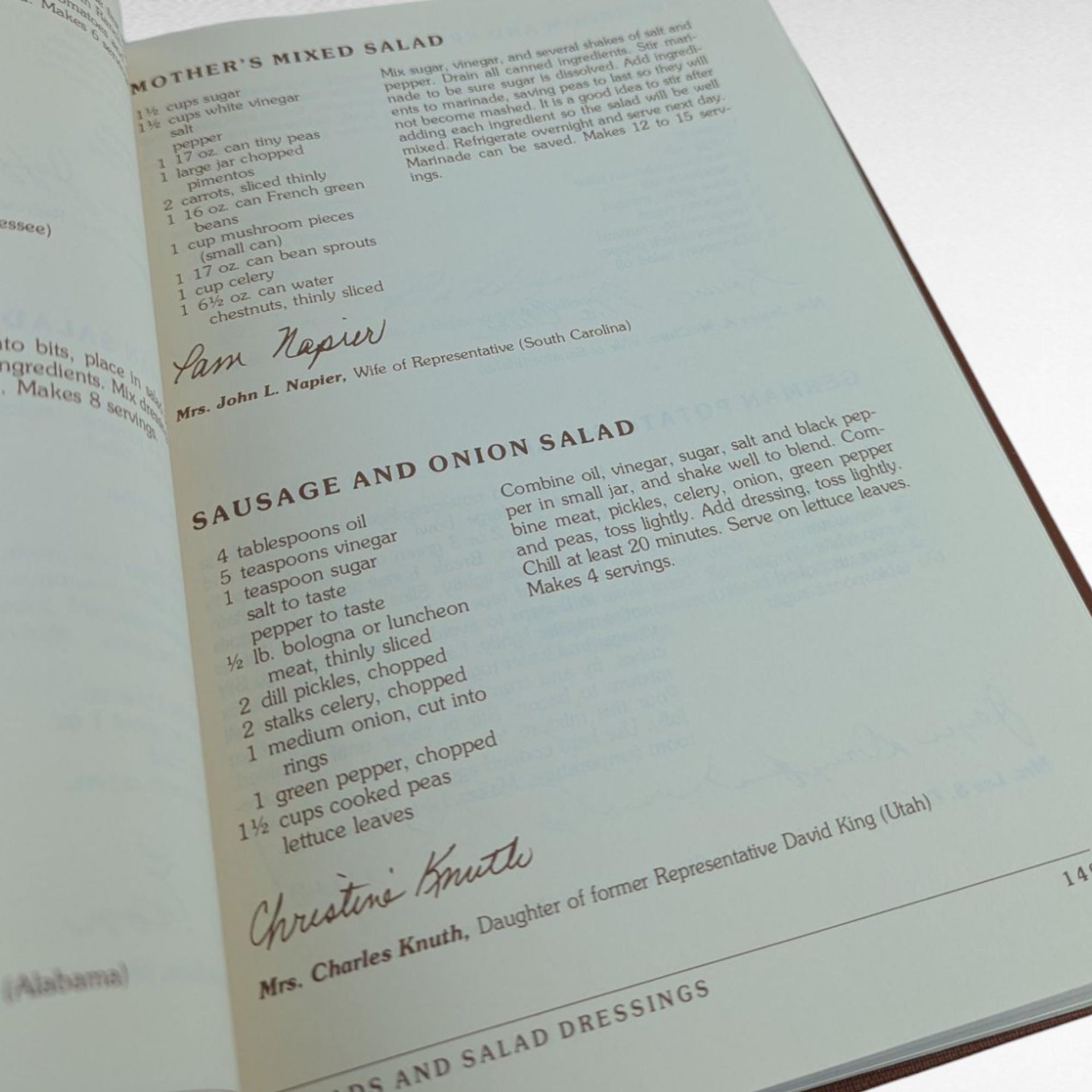 1982 The Congressional Club Cook Book, Hardcover, Washington D.C. Culinary History