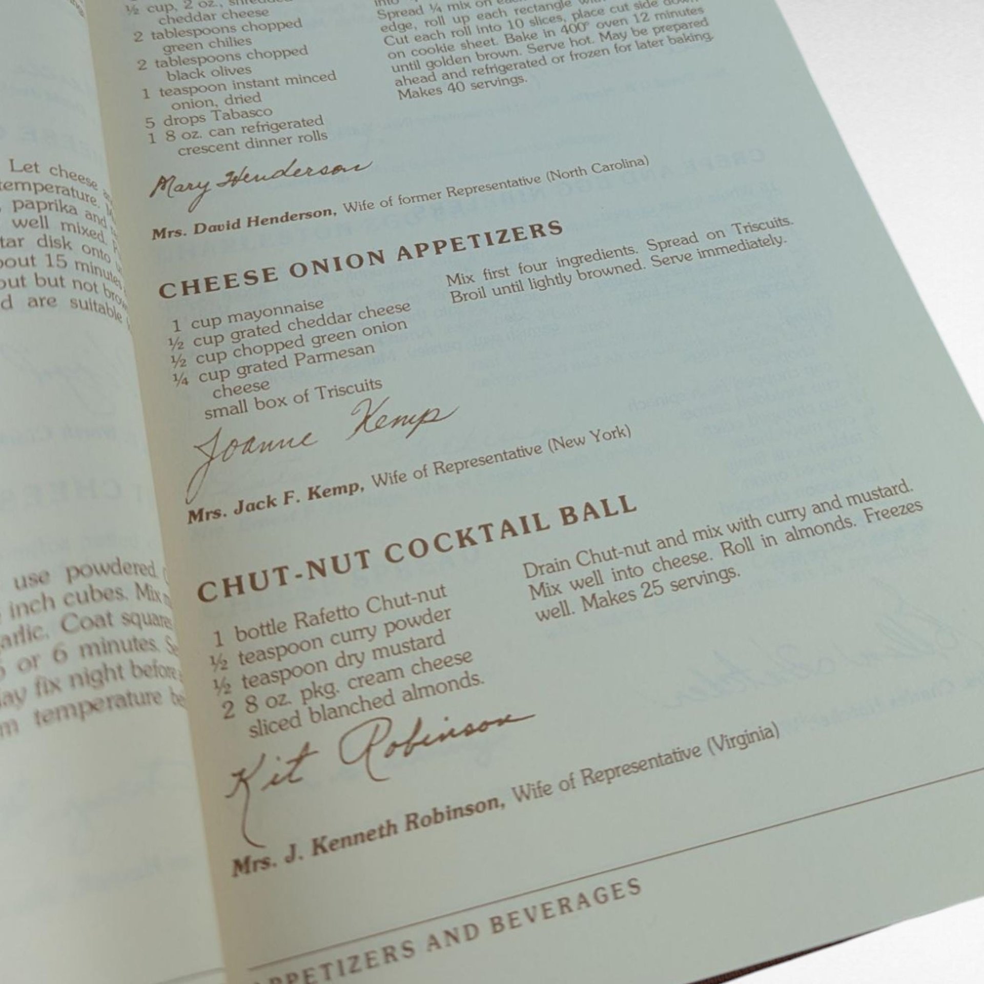 1982 The Congressional Club Cook Book, Hardcover, Washington D.C. Culinary History