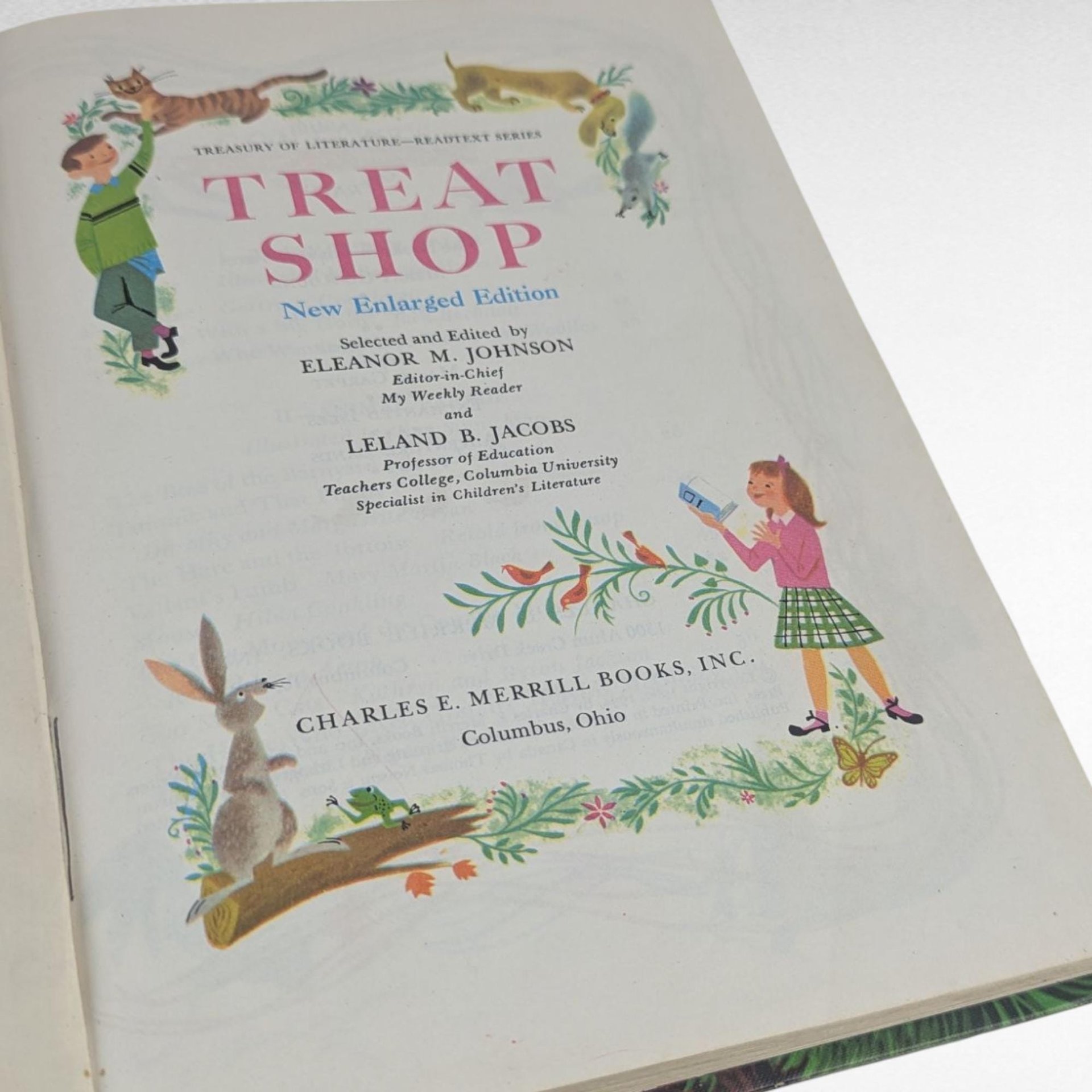 Vintage 1960 Treat Shop Children's Book by Eleanor M. Johnson and Leland B. Jacobs, Illustrated by Charles E. Merrill Books