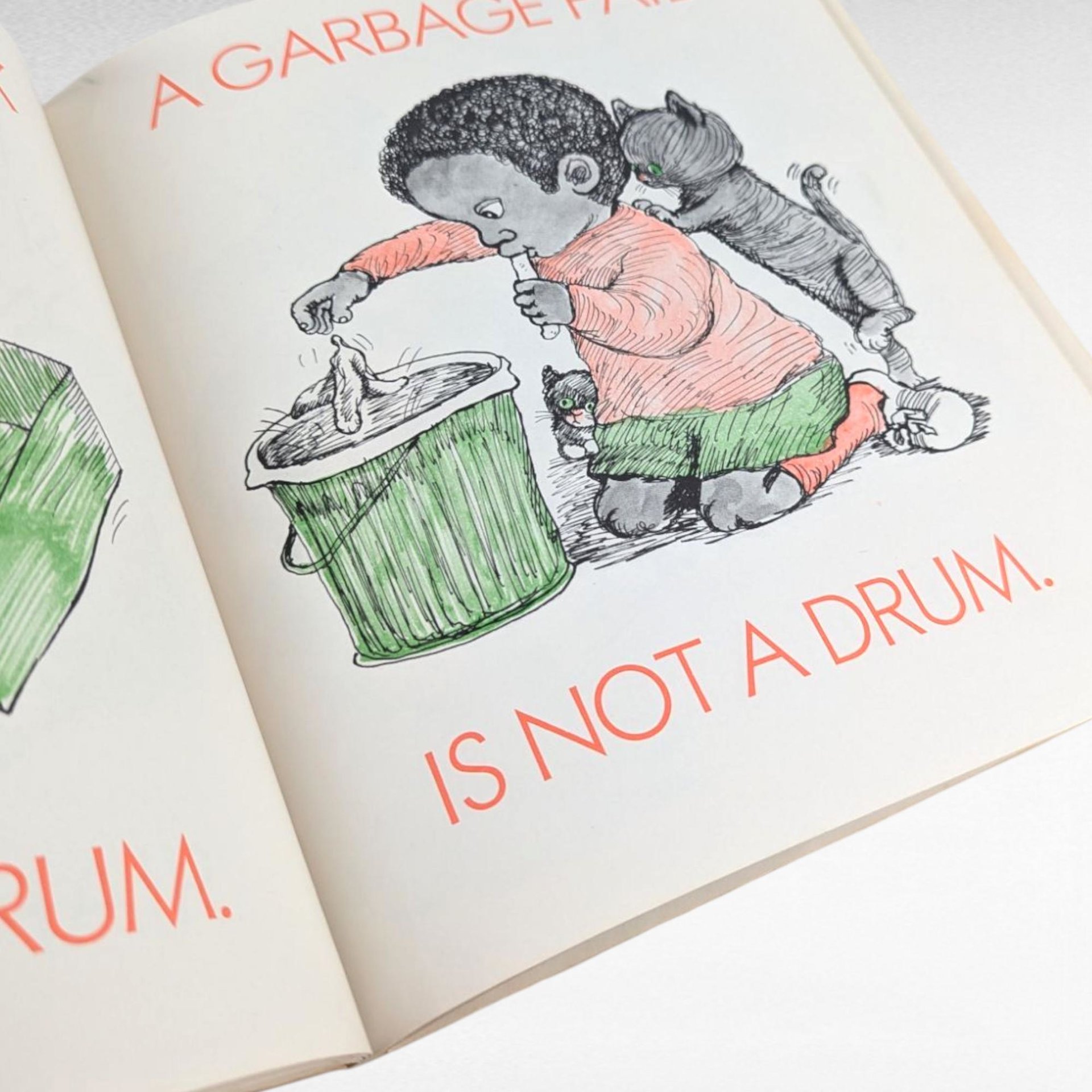 1974 A Flower Pot is Not a Hat Softcover Book, Martha Moffett, Illustrated Children's Book, Vintage Picture Book