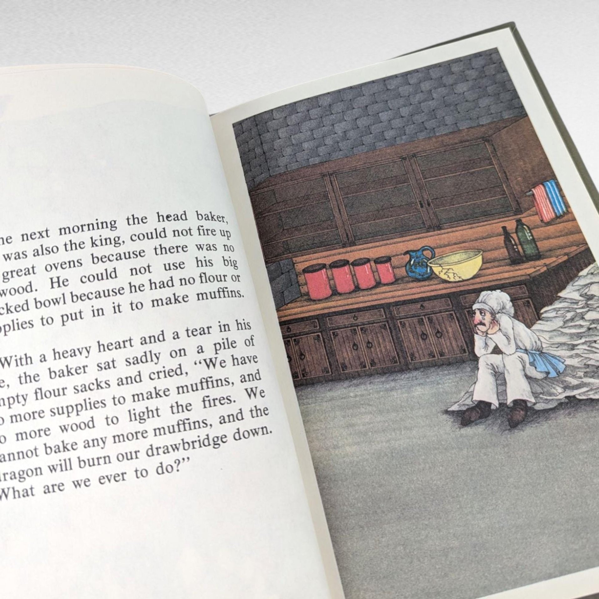 1974 The Muffin Muncher Hardcover Book, Stephen Cosgrove, Vintage Children's Book, Dragon Story, Collectible Kids Book, Illustrated Book