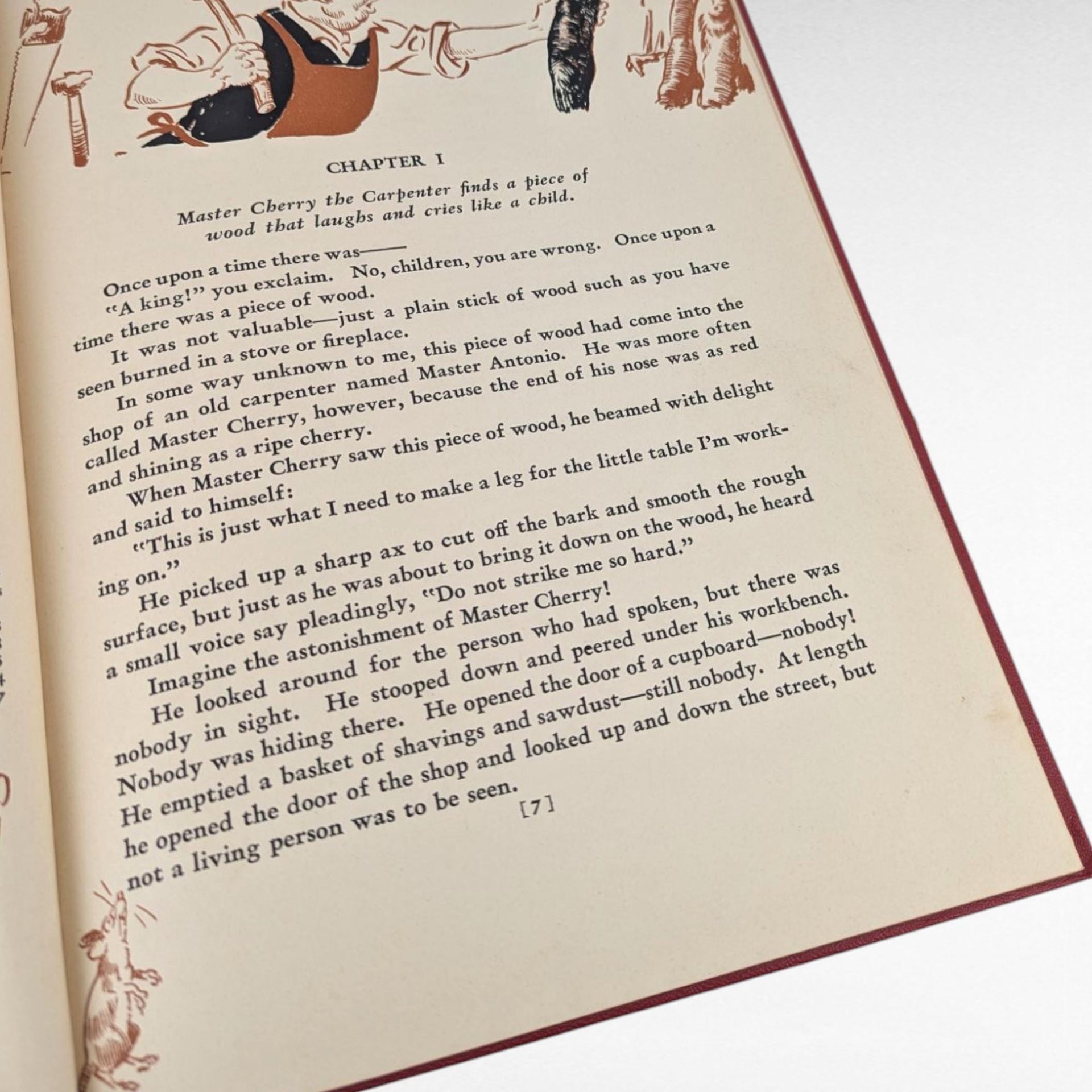 1940 Pinocchio Hardcover Book, C. Collodi, Vintage Children's Literature, Collectible Book, Illustrated Classic, Antique Book