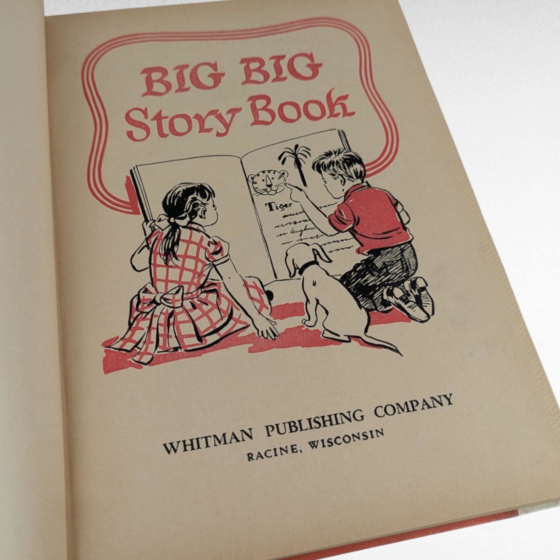 1955 Big Big Storybook, Whitman Publishing Hardcover, Classic Children's Stories, Collectible Book, Gift for Nostalgia Lover