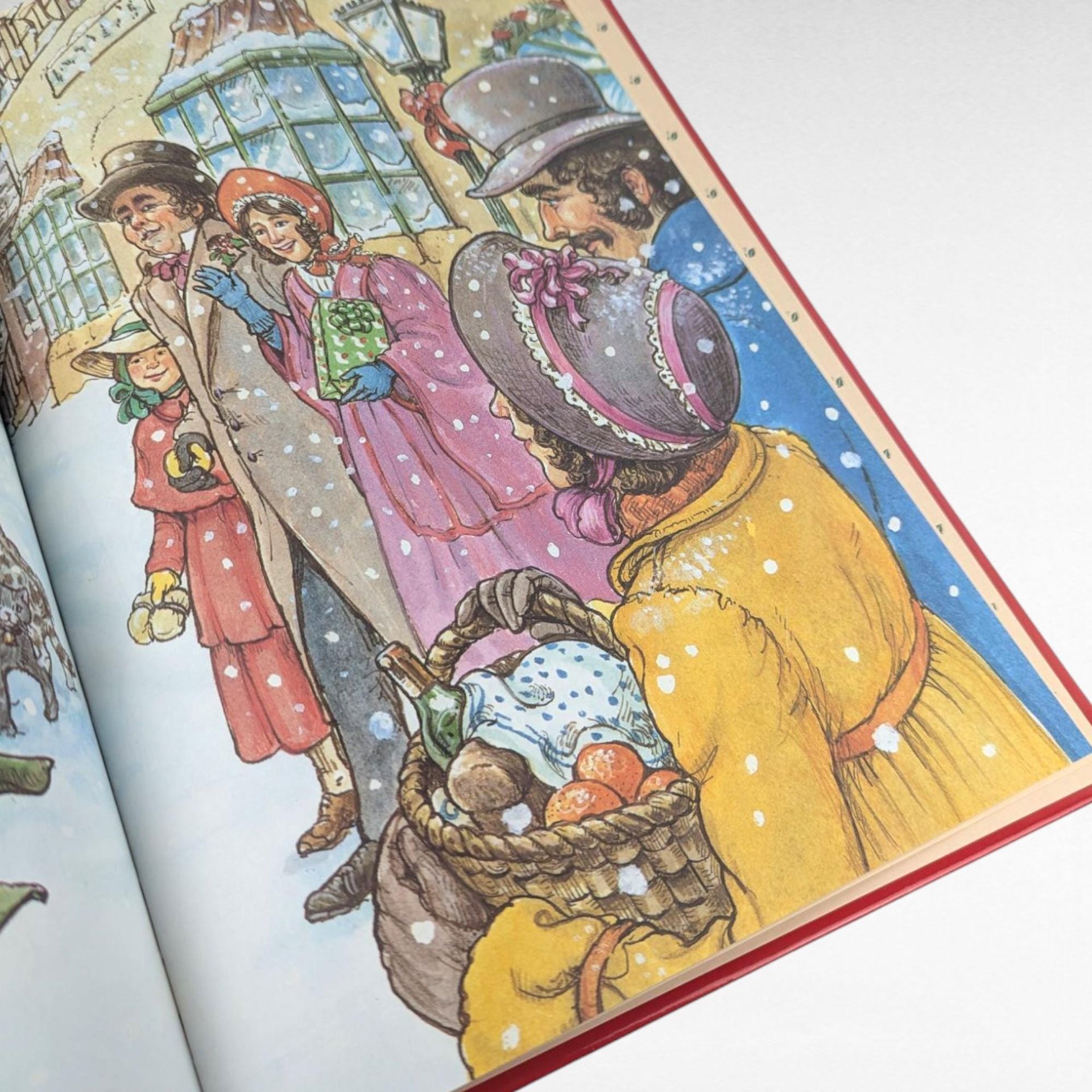 Vintage Christmas Book Pair, Merry Christmas with Love & A Christmas Carol, Hardcover Holiday Books, Illustrated Stories