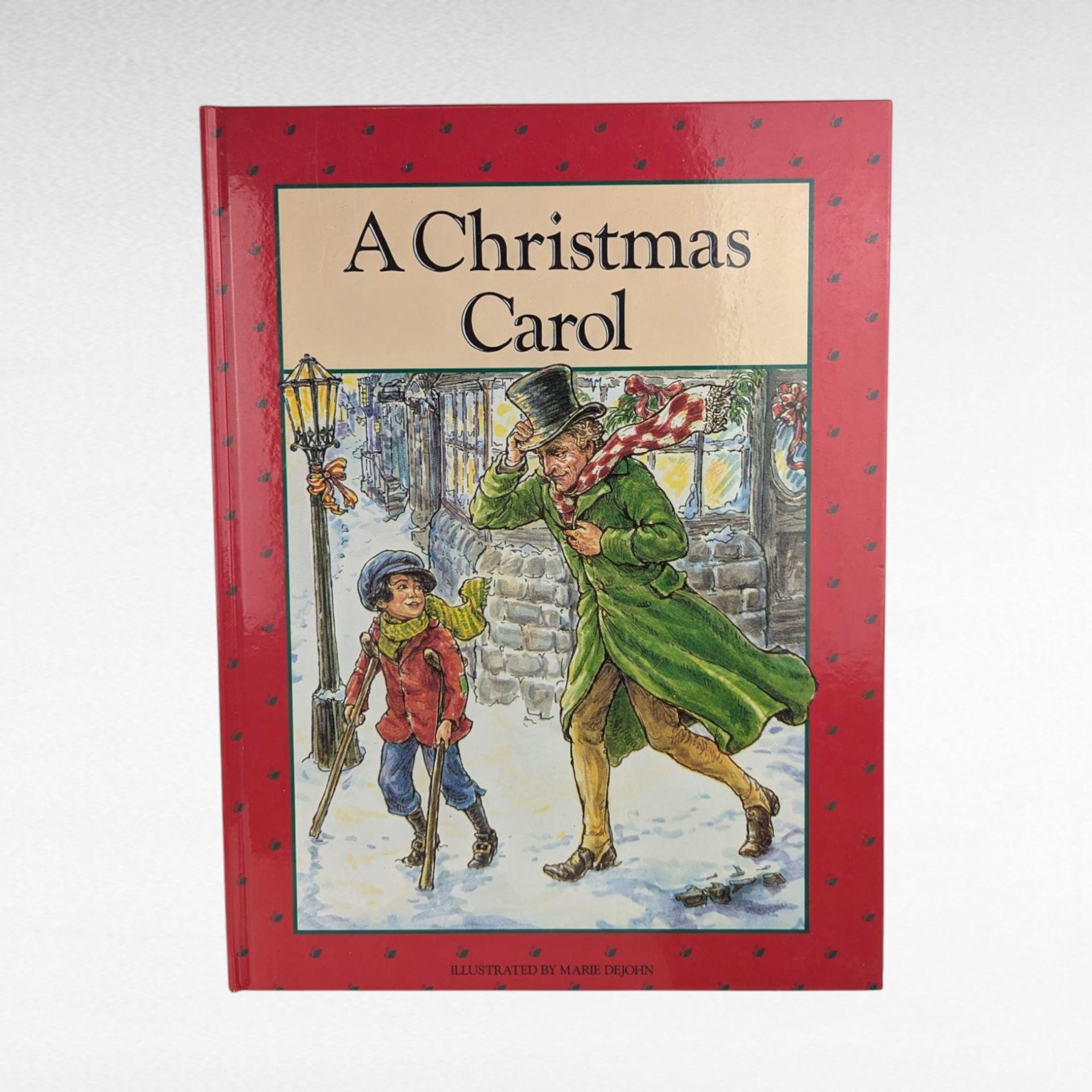 Vintage Christmas Book Pair, Merry Christmas with Love & A Christmas Carol, Hardcover Holiday Books, Illustrated Stories