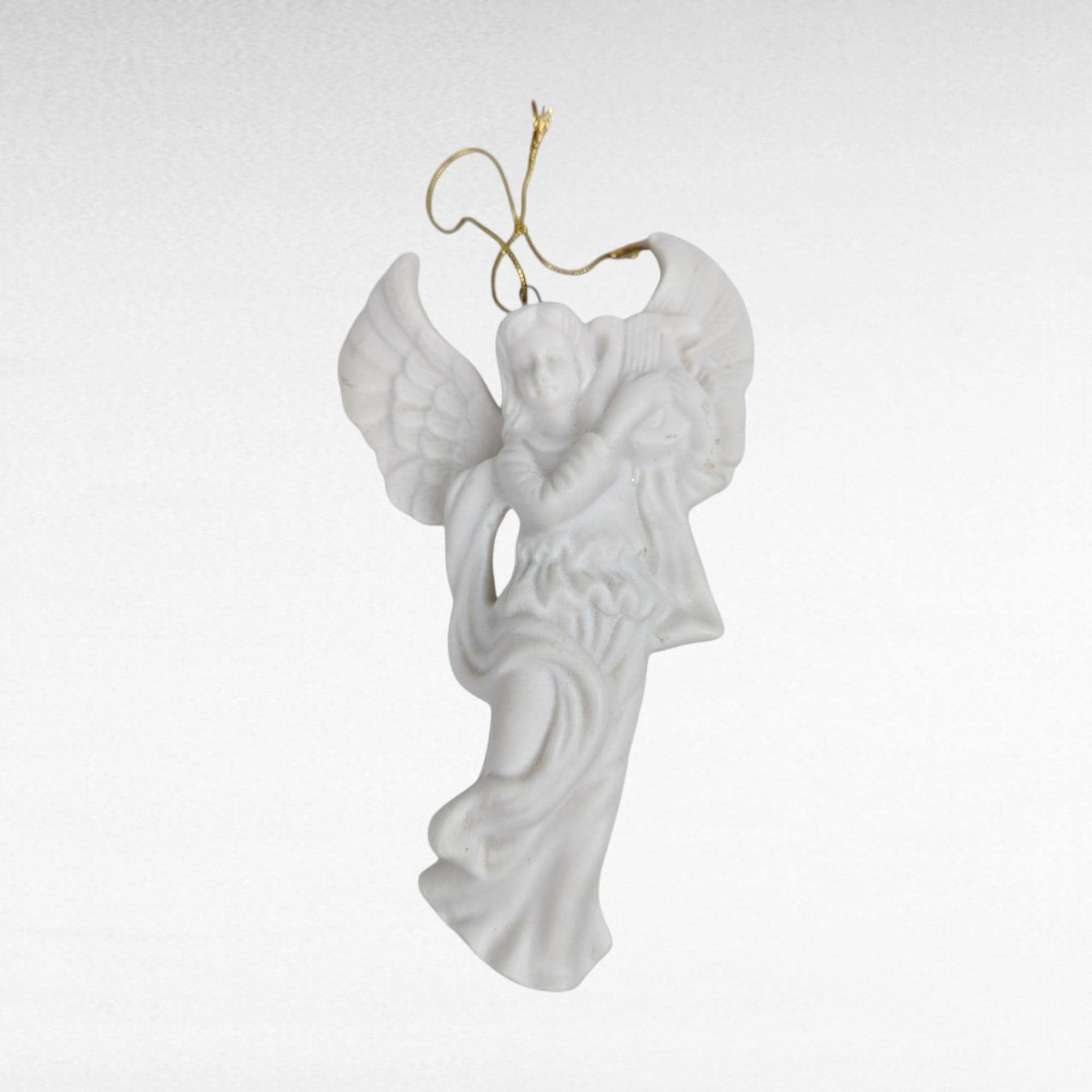 Vintage Angel Christmas Lot, Porcelain Cherub Figurine, Angel Ornament, Midwest Angels, Holiday Decor, Angel Collector Gift