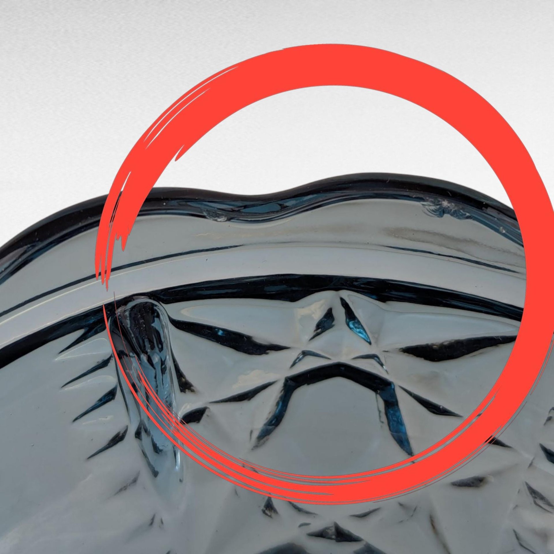 Vintage Blue Indiana Glass Fairy Lamp, 2 Piece, Stars & Bars Pattern, Collectible Glassware, Candle Holder