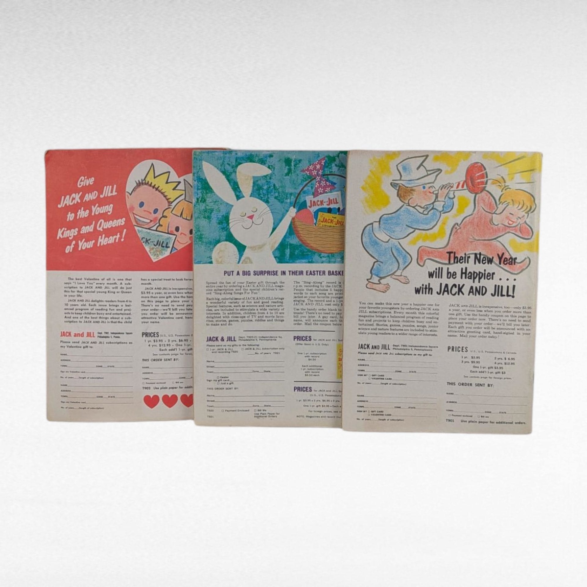 1963 Jack and Jill Magazines Trio, January, February & April Issues, Vintage Children's Magazine, Collectible Kids Literature
