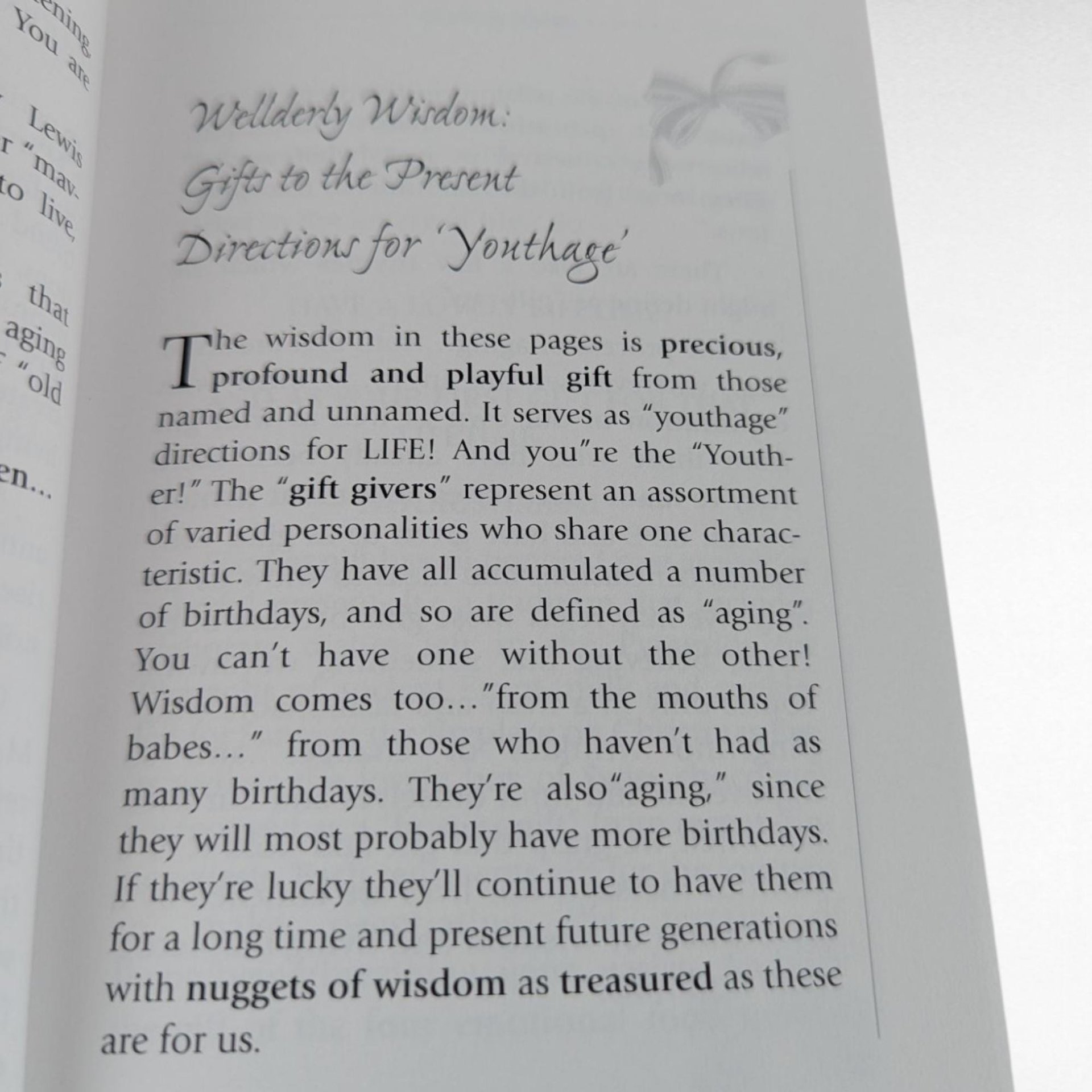 2002 Signed Wellderly Wisdom Book, Maryann Glasgow Softcover, Gift to the Present, Signed Author Copy, Inspirational Reading