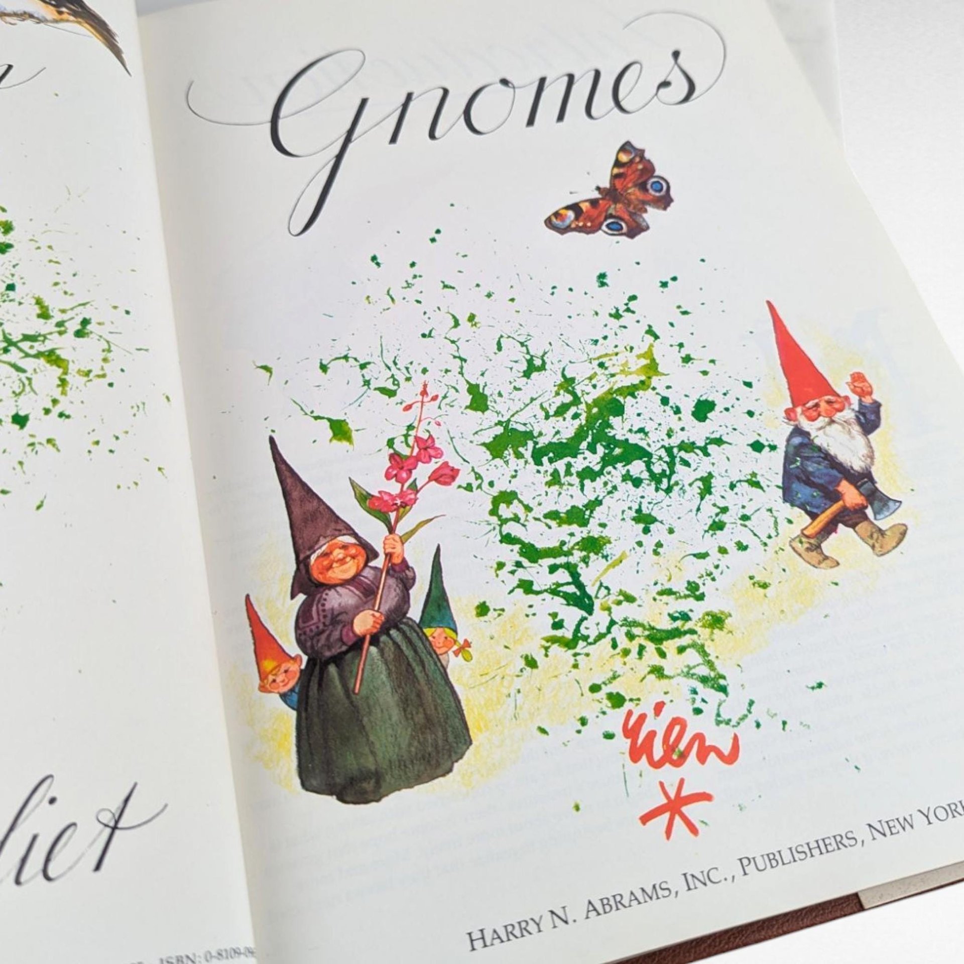 1977 Gnomes Hardcover Book, Wil Huygen Rien Poortvliet, Vintage Illustrated Folklore, Harry N. Abrams Collectible