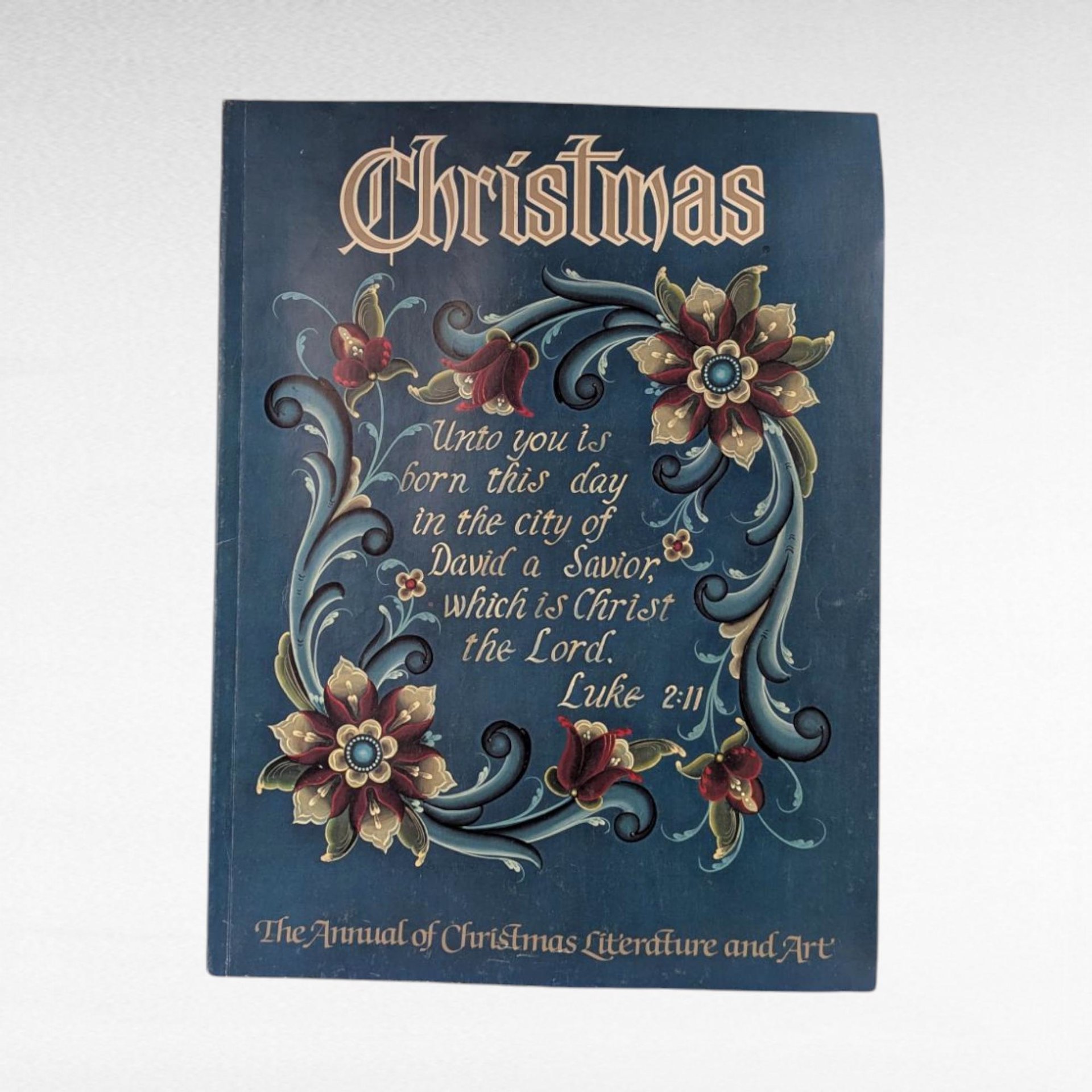 Vintage 1980s Christmas Literature Art Annuals Set of 3 Holiday Reading