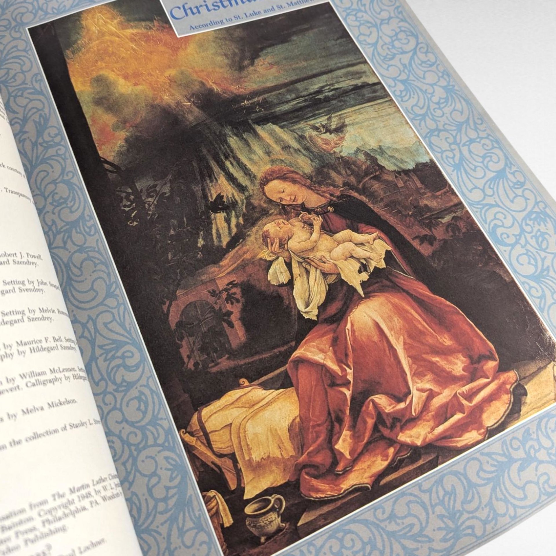 Vintage 1980s Christmas Literature Art Annuals Set of 3 Holiday Reading
