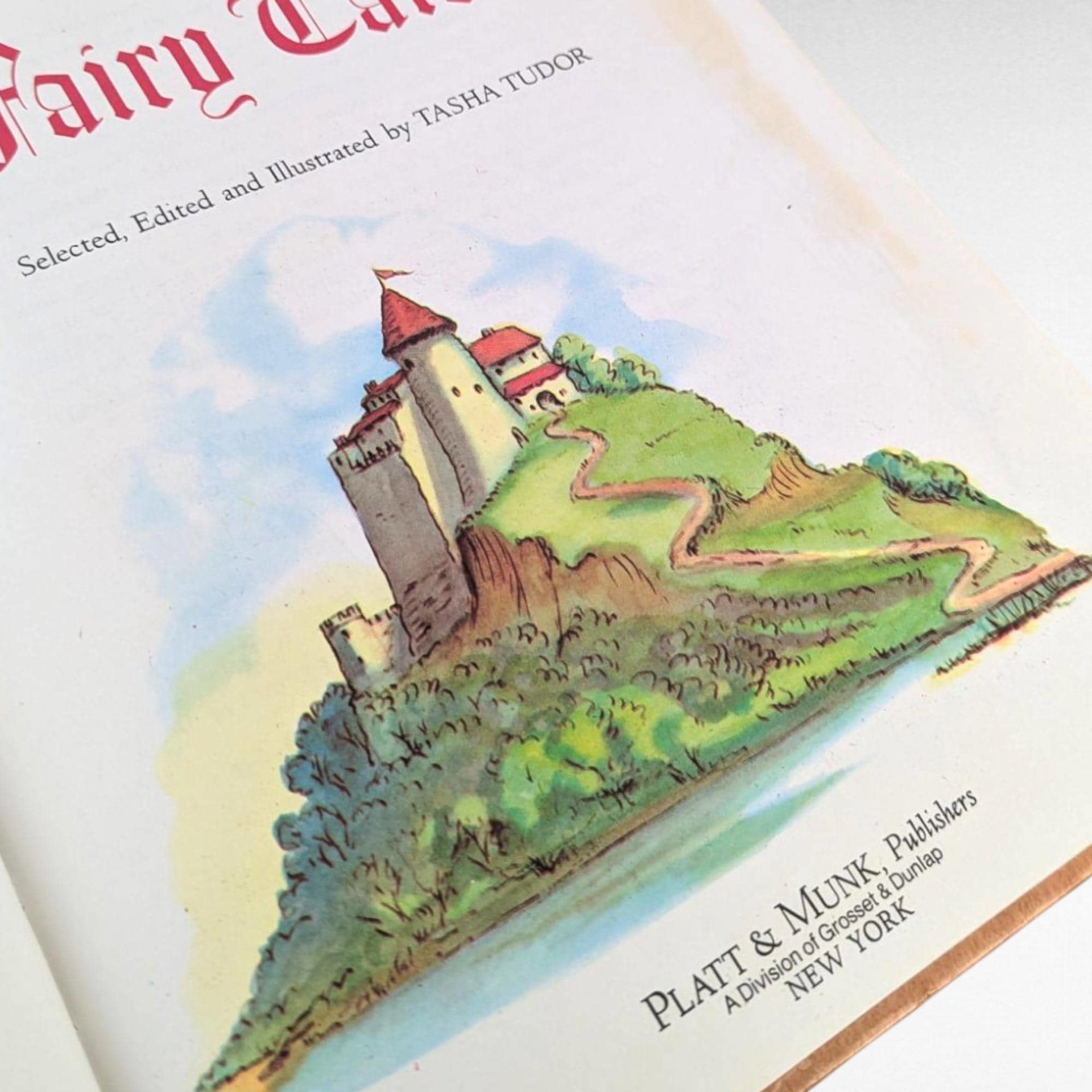 1980 Tasha Tudor Book of Fairy Tales Hardcover, Illustrated Children's Classic, Collectible Art Book, Gift for Tudor Fan