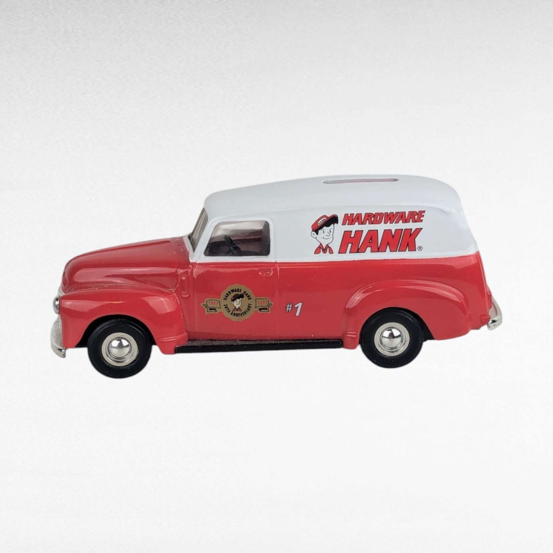 Vintage 1999 ERTL Hardware Hank Diecast Car Set - 1918 Ford Runabout & 1950 Chevy Panel Van Collectibles